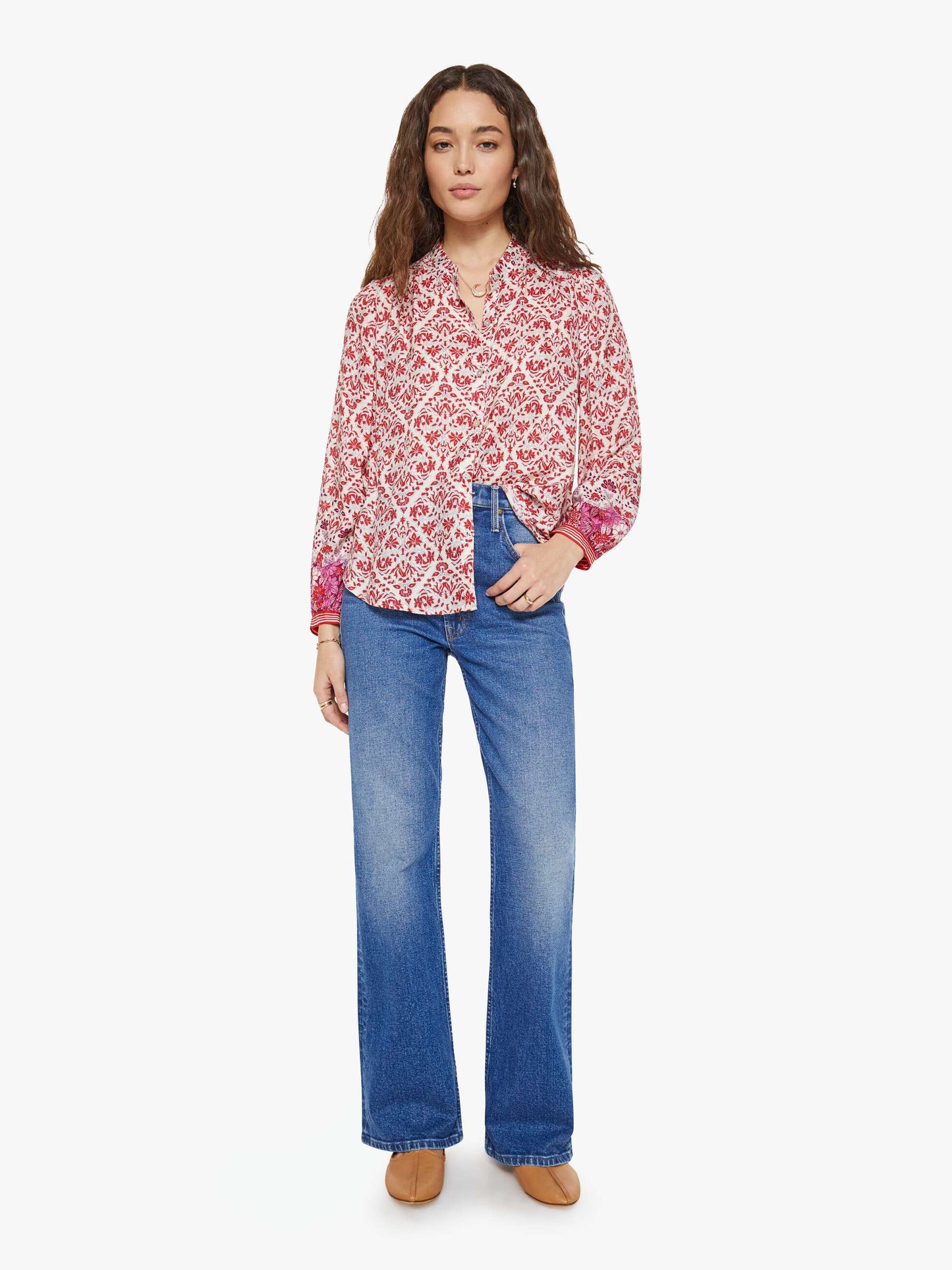 Mother Denim XiRENA Faye Shirt CRUSHBERRY