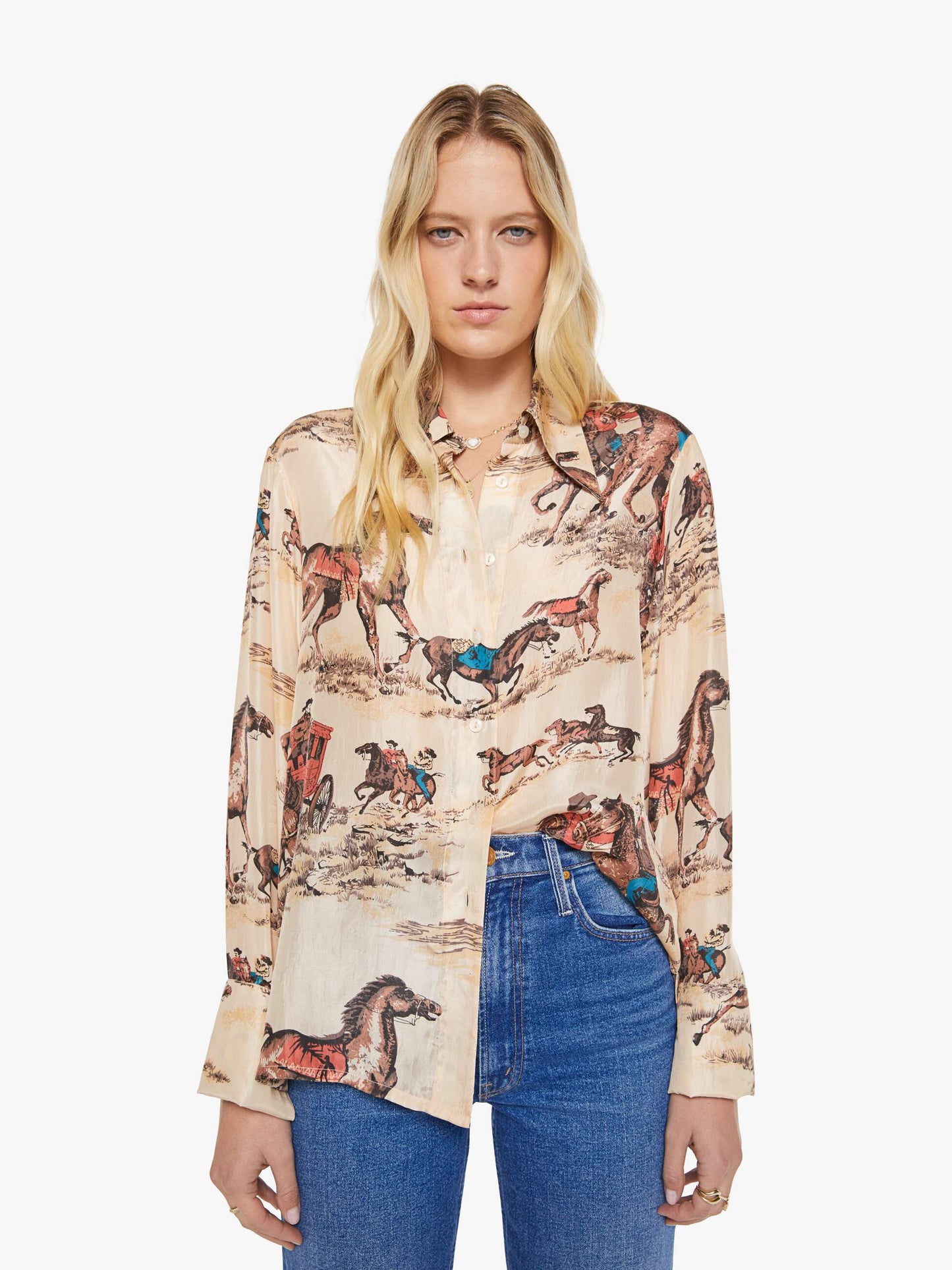 Mother Denim Alix Of Bohemia Dana Shirt CANYON COWBOY