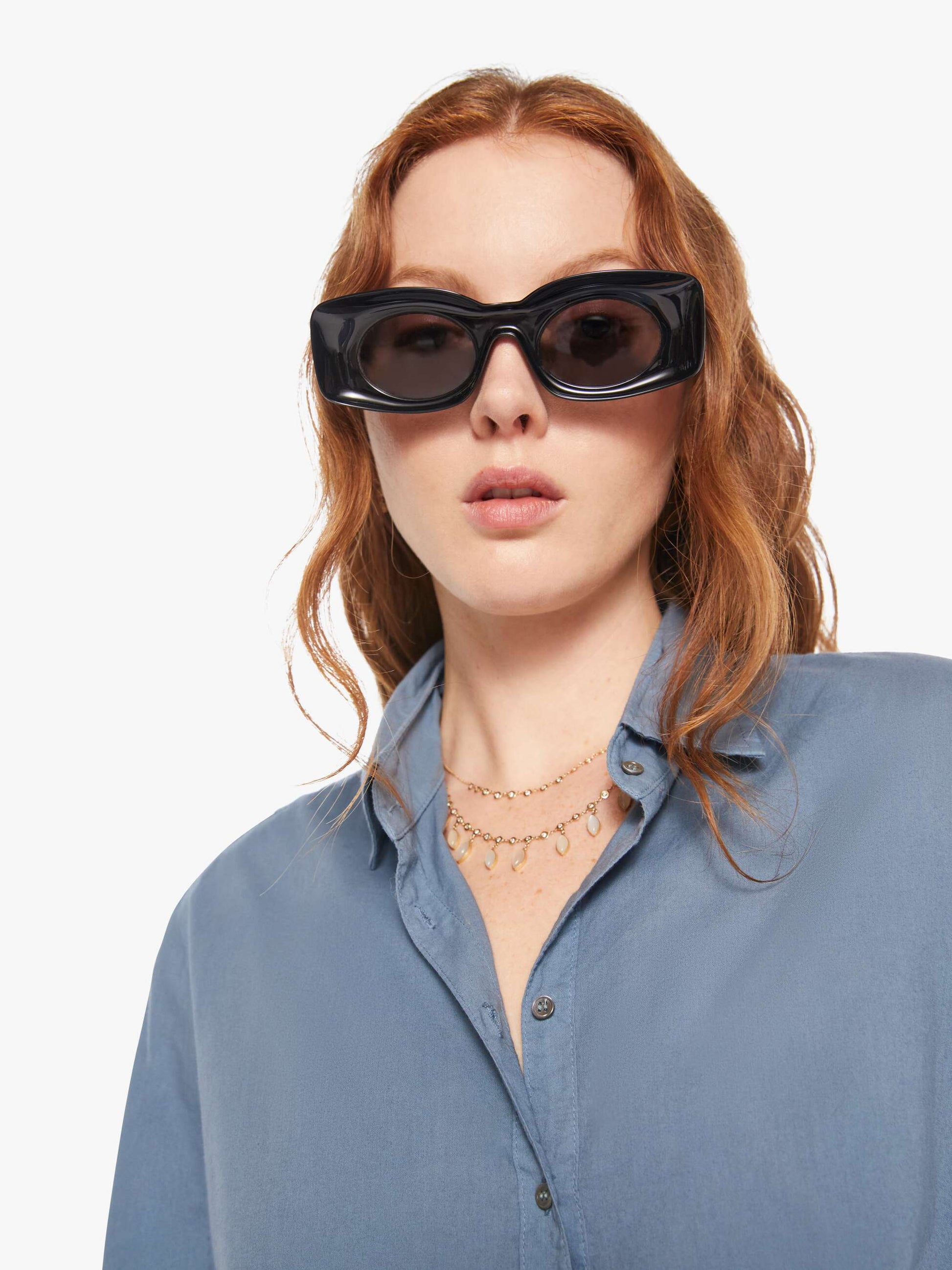 Mother Denim XiRENA Beau Shirt Blue (Medium)