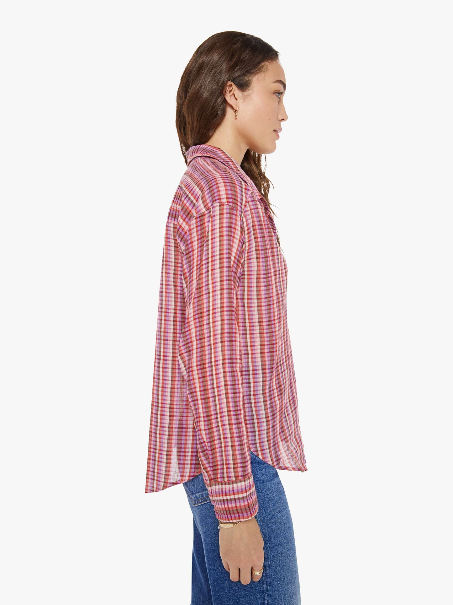 Mother Denim XiRENA Jace Shirt RUBY QUARTZ
