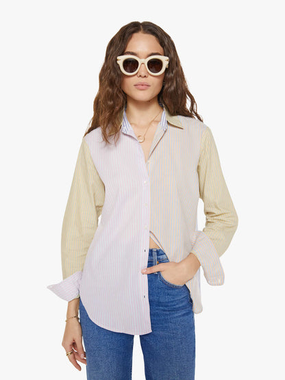 Mother Denim XiRENA Beau Shirt MIXED STRIPE