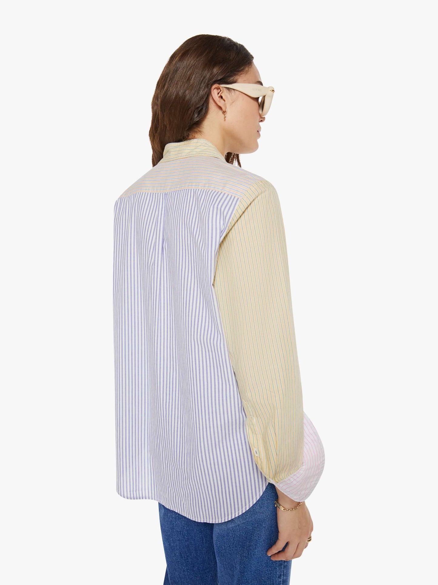 Mother Denim XiRENA Beau Shirt MIXED STRIPE