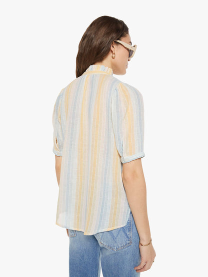 Mother Denim Alix of Bohemia Winnie Shirt SUNWASH STRIPE