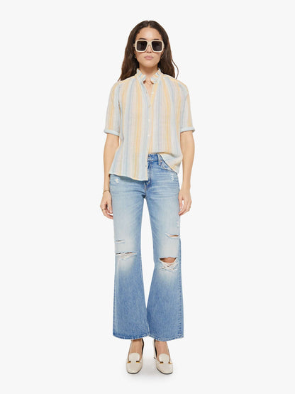 Mother Denim Alix of Bohemia Winnie Shirt SUNWASH STRIPE