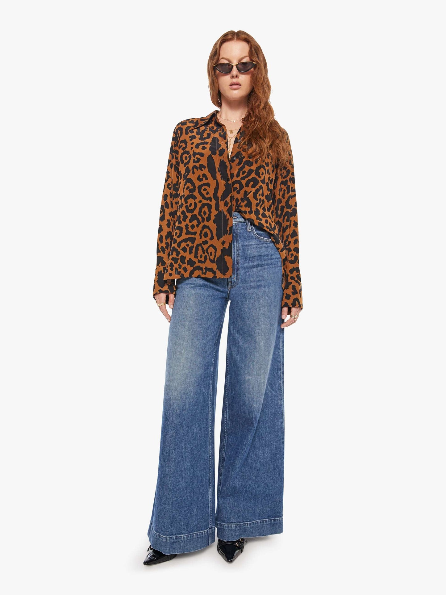 Mother Denim Alix Of Bohemia Dana Shirt LEOPARD