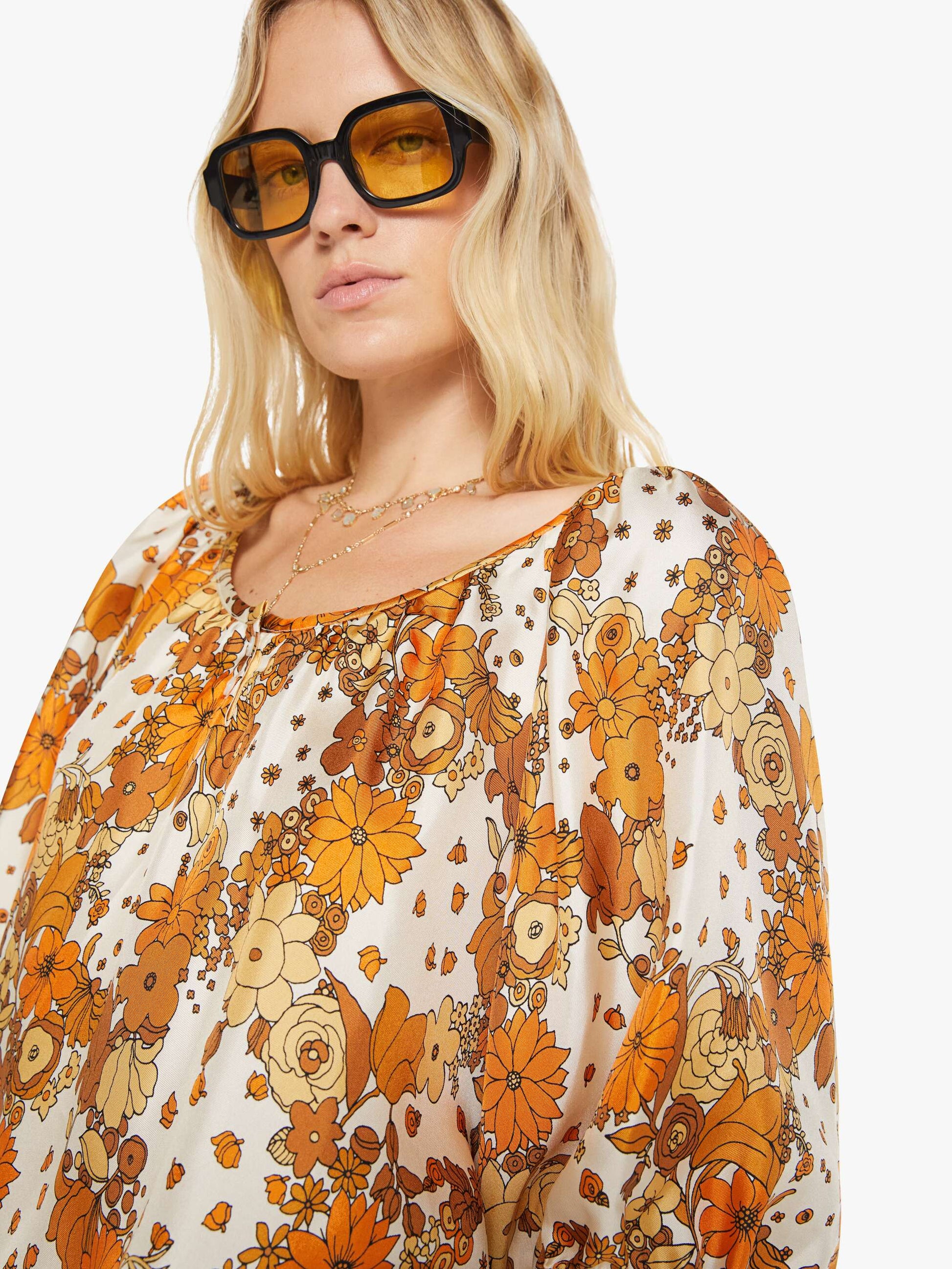 Mother Denim La Prestic Ouiston Moisson Top FLOWER POWER