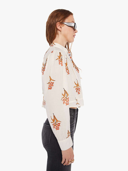 Mother Denim Alix Of Bohemia Ryland Shirt PERSIMMON FLOWER