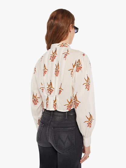 Mother Denim Alix Of Bohemia Ryland Shirt PERSIMMON FLOWER