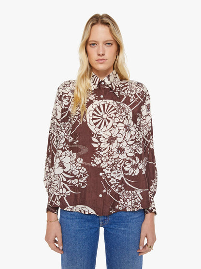 Mother Denim Alix of Bohemia Emery Shirt AUBURN SPOKE