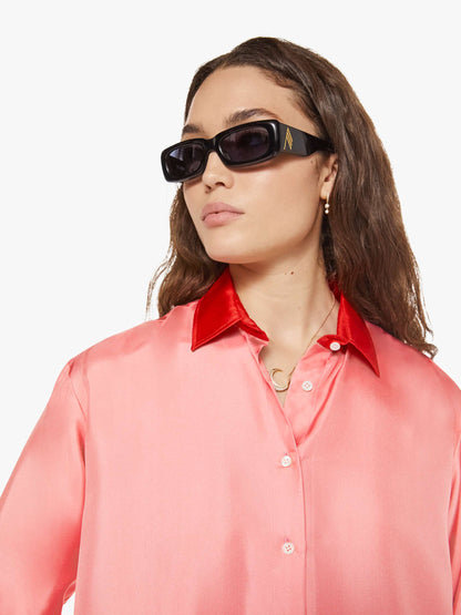 Mother Denim La Prestic Ouiston Liquette Top ROSE MIX