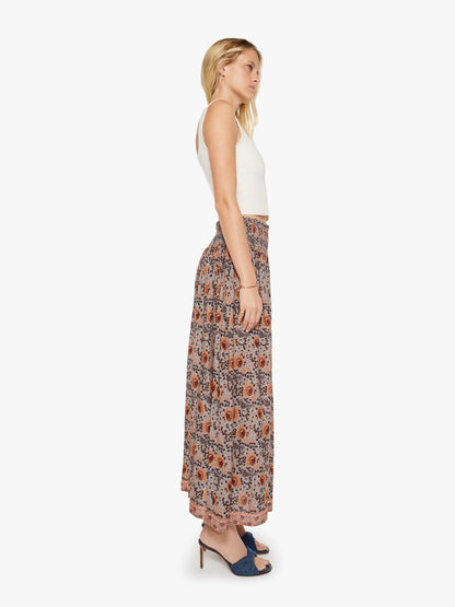 Mother Denim Natalie Martin Bella Skirt VINTAGE FLOWERS SLATE