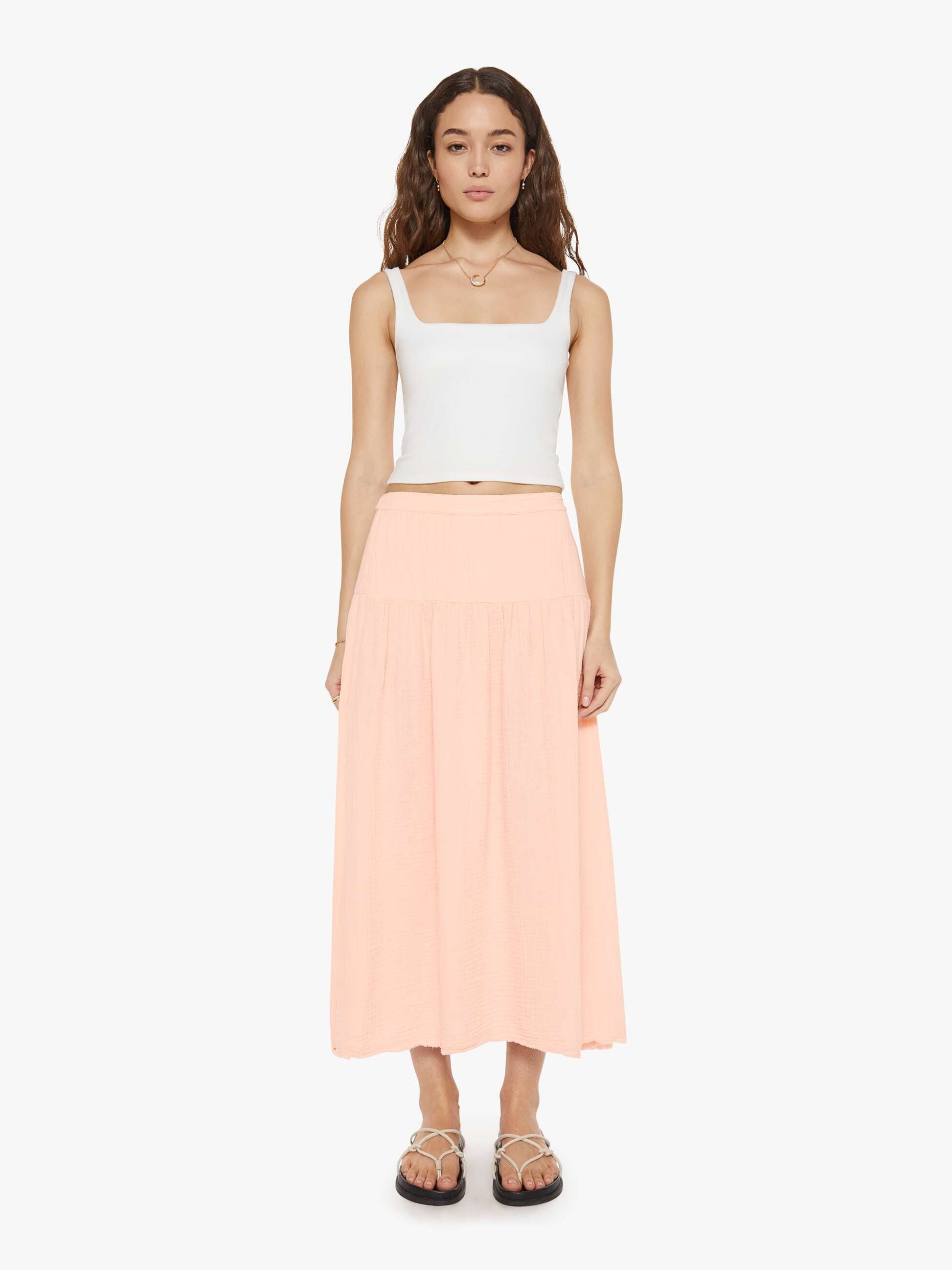 Mother Denim XiRENA Evelyn Skirt PINK DAWN