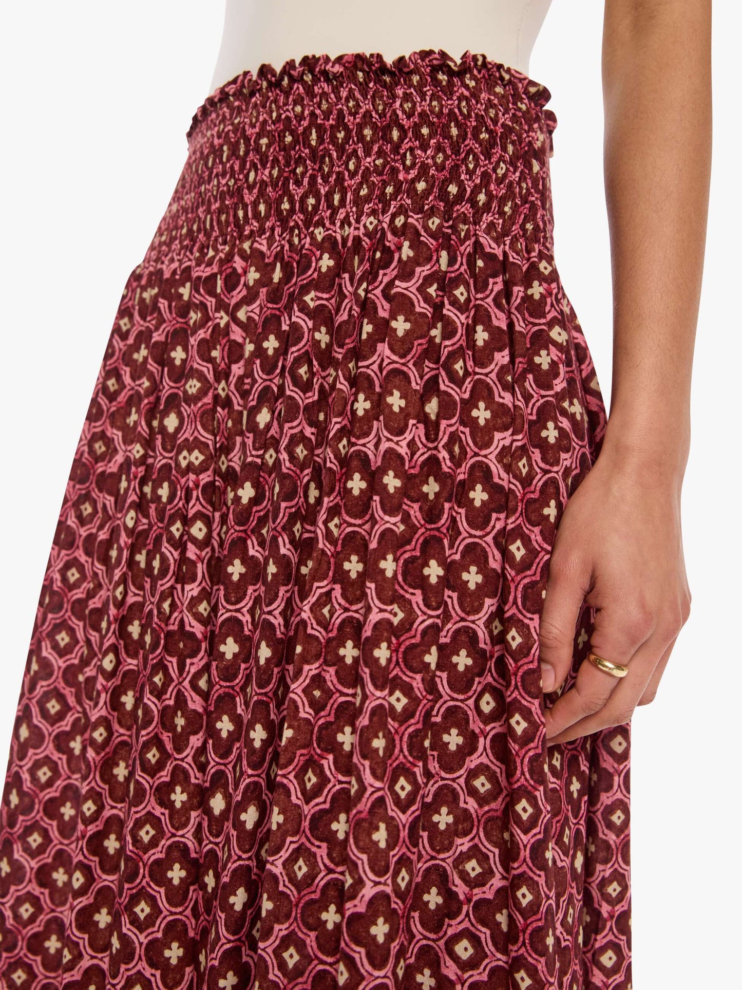 Mother Denim Natalie Martin Bella Skirt MOSAIC SPICE