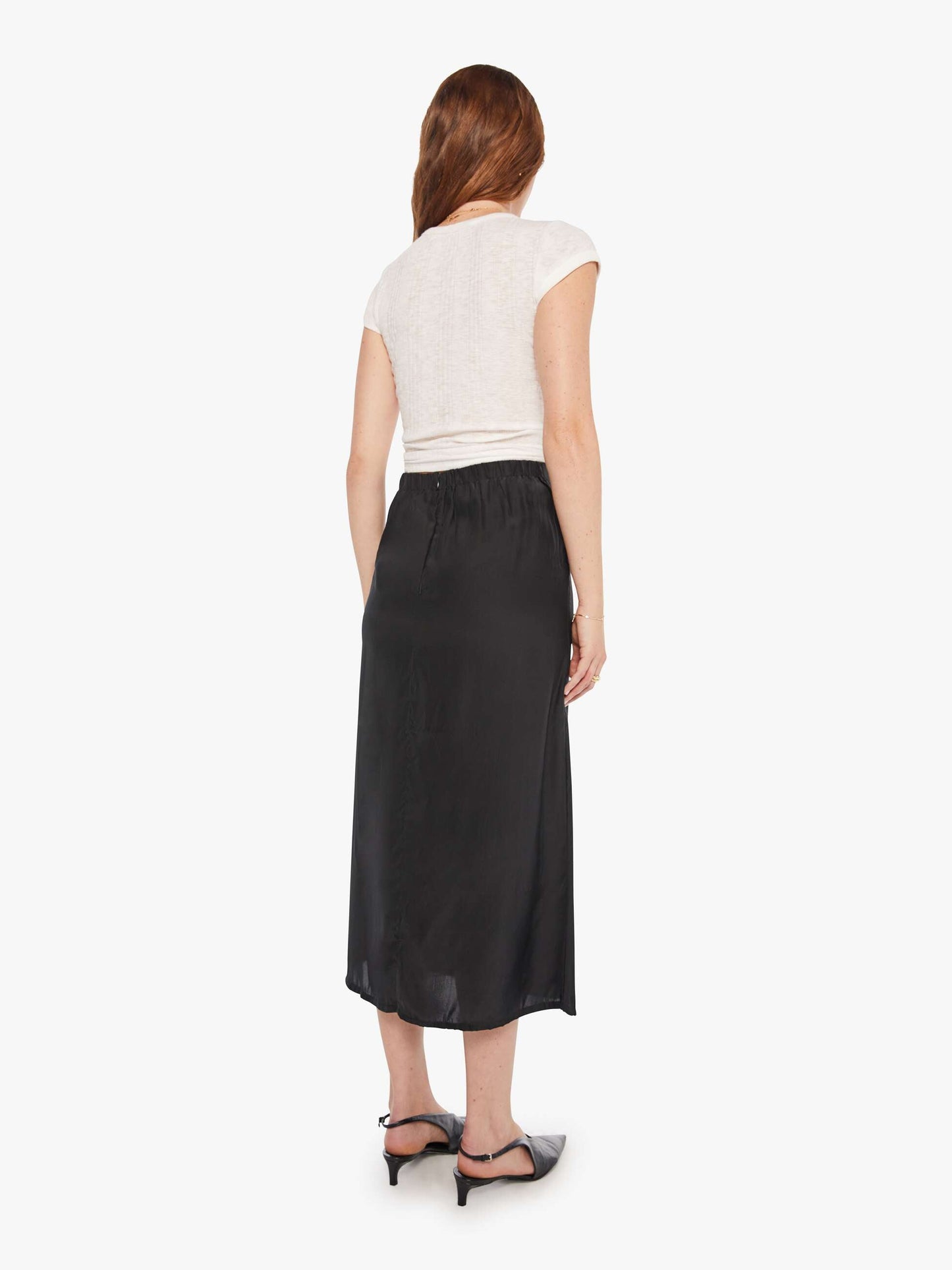 Mother Denim Natalie Martin Anita Skirt Black