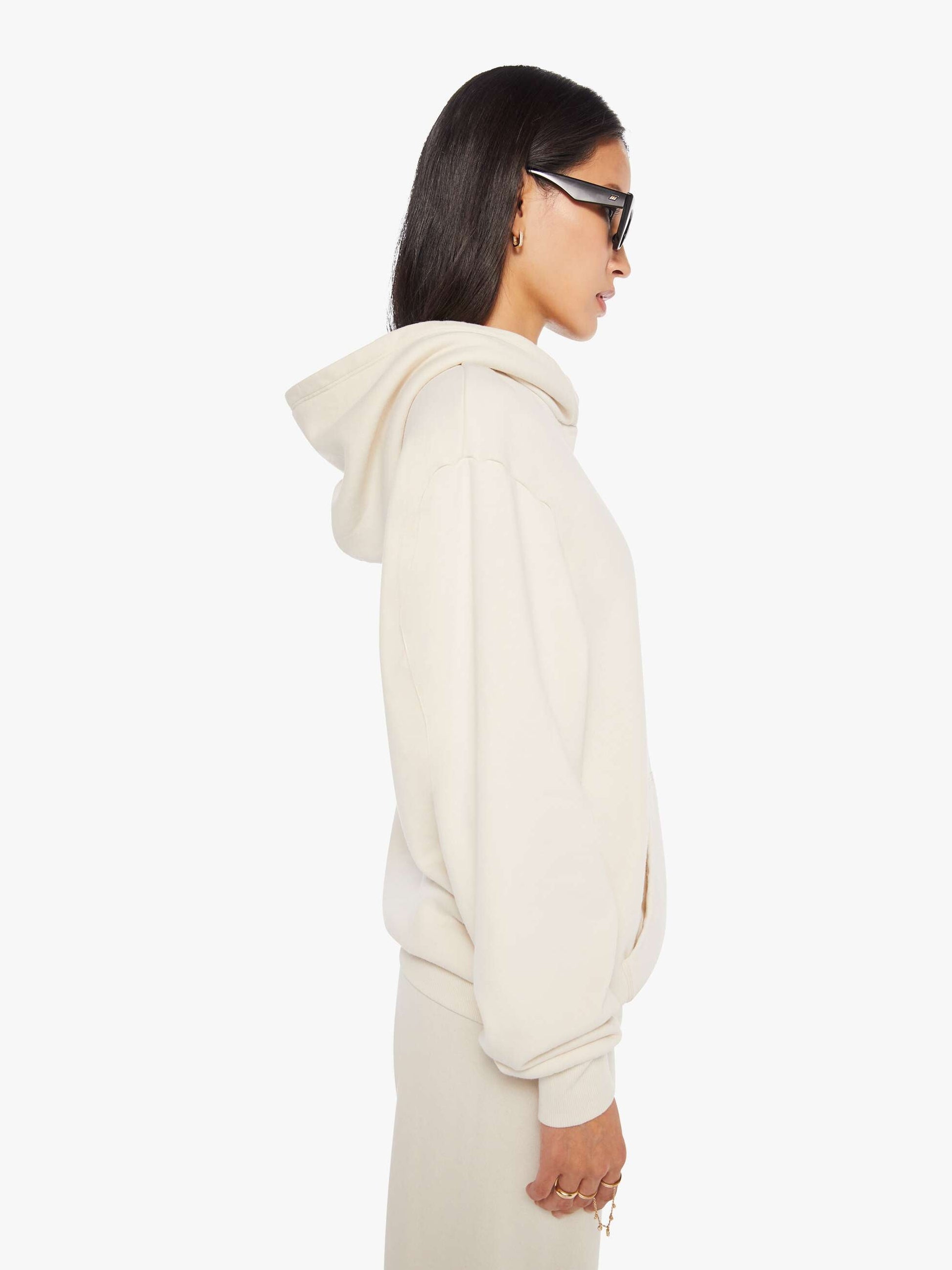 Mother Denim SPRWMN Heart Hoodie Natural
