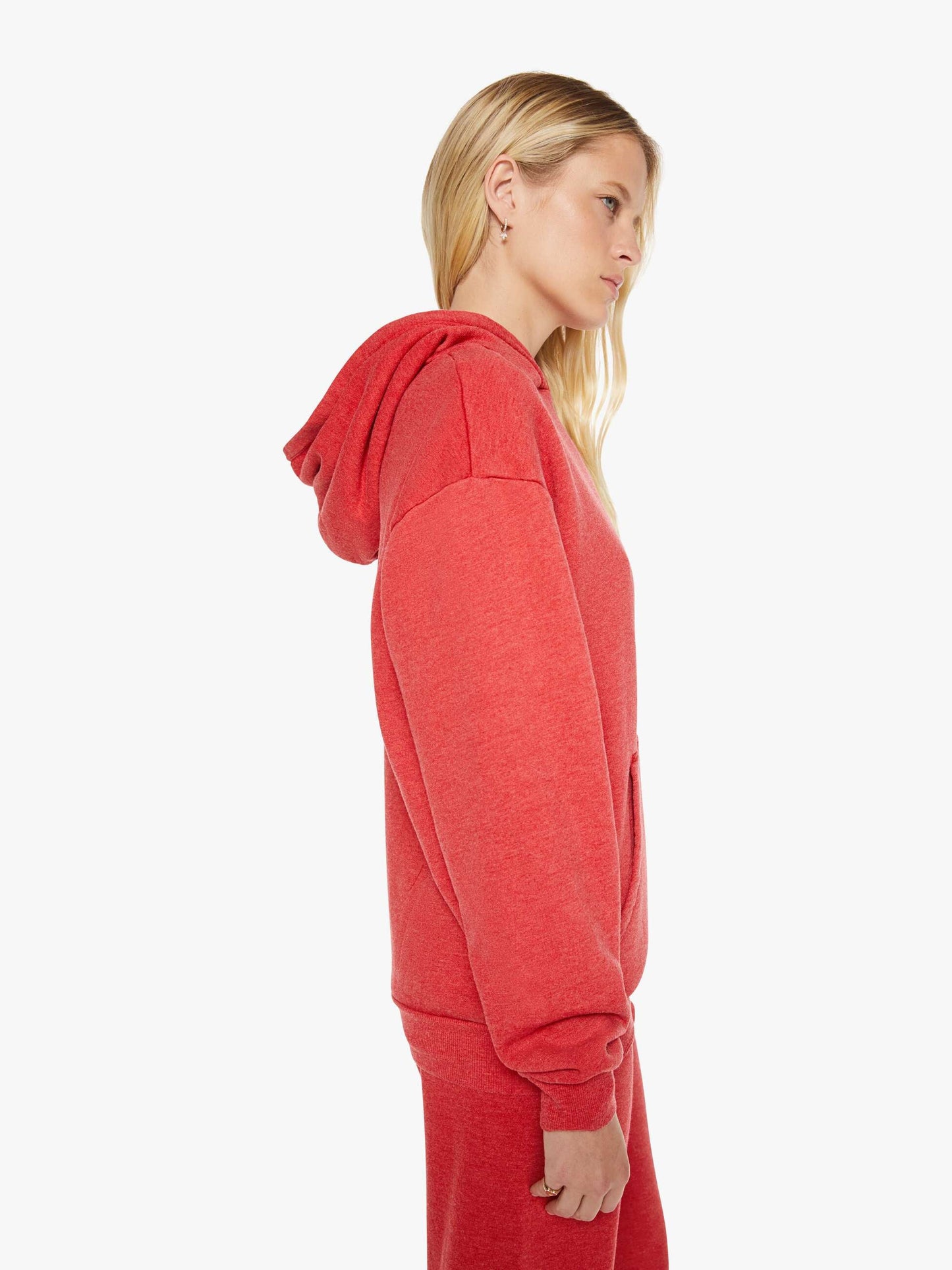 Mother Denim SPRWMN Heart Hoodie Red