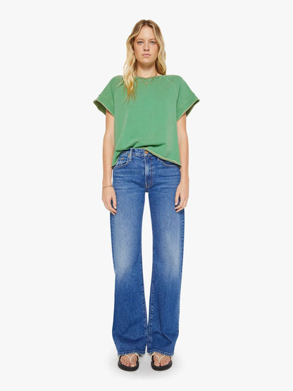 Mother Denim XiRENA Callie Sweatshirt ALOE GREEN