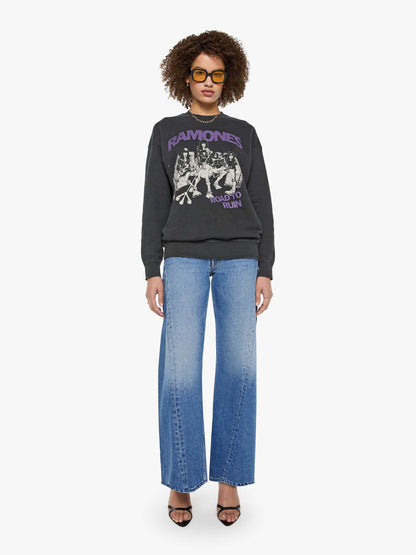 Mother Denim MadeWorn Ramones Sweatshirt Black (Charcoal)