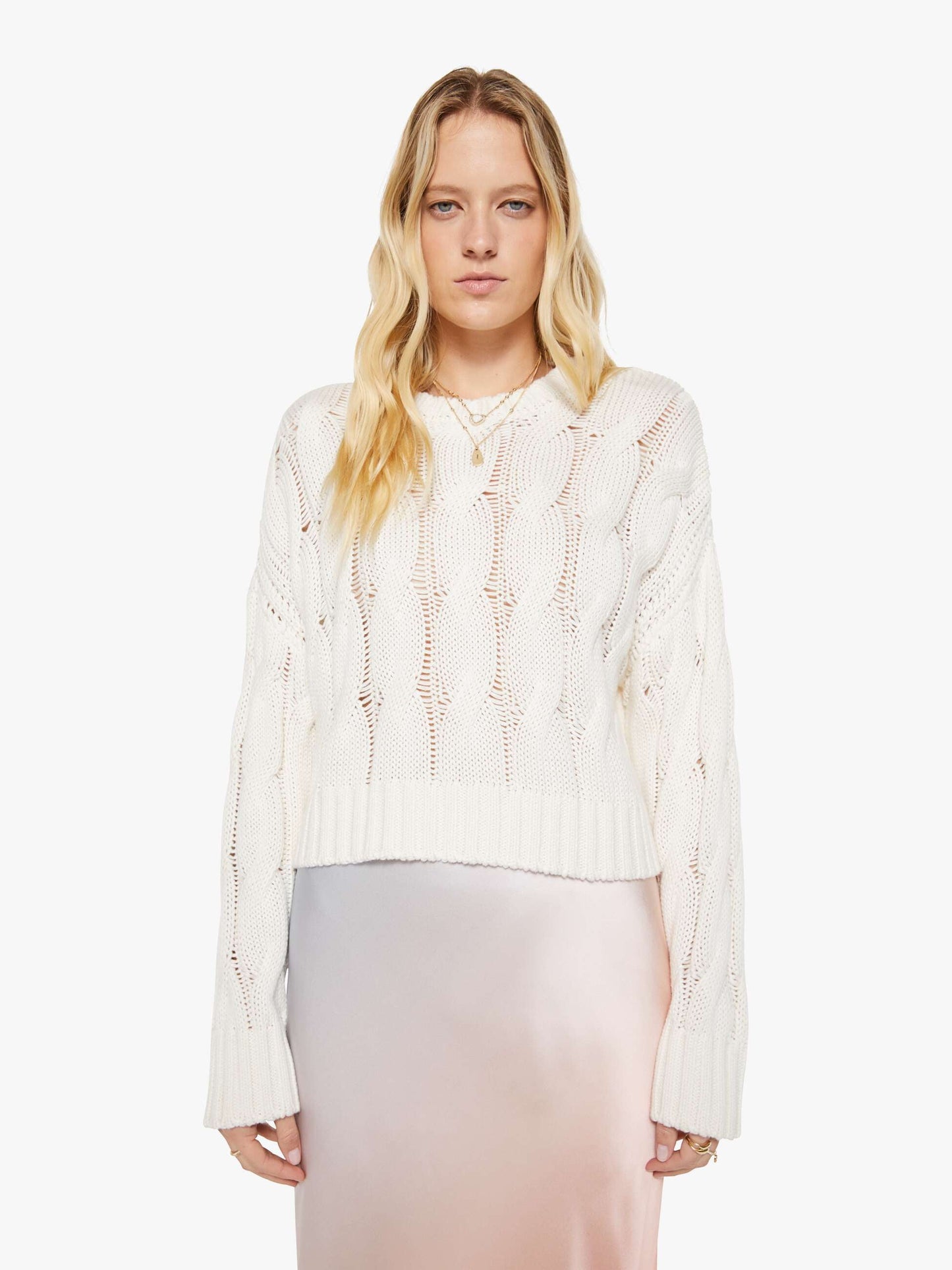 Mother Denim SABLYN Tristan D Pullover GARDENIA