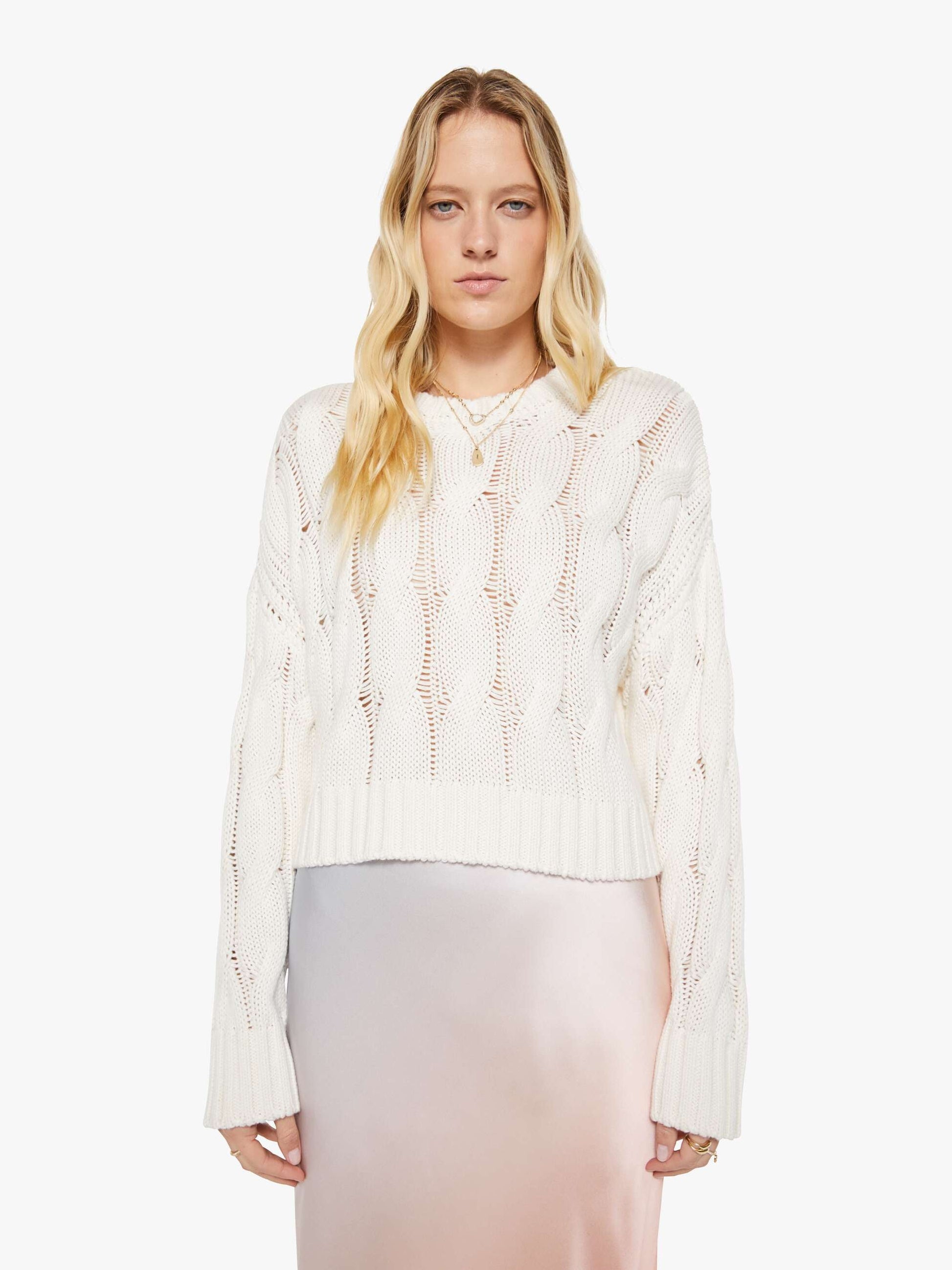 Mother Denim SABLYN Tristan D Pullover GARDENIA