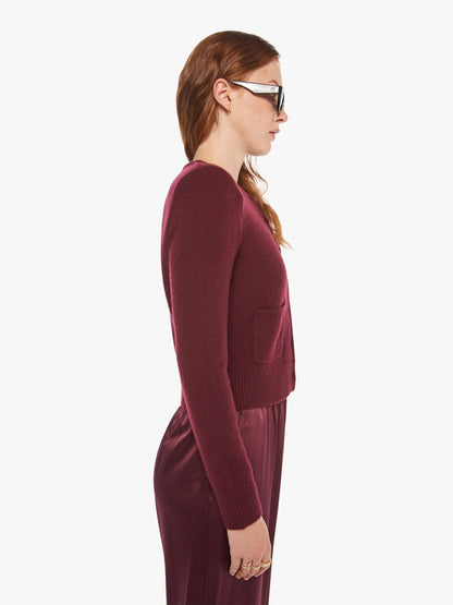 Mother Denim SABLYN Emilia Cardigan BORDEAUX