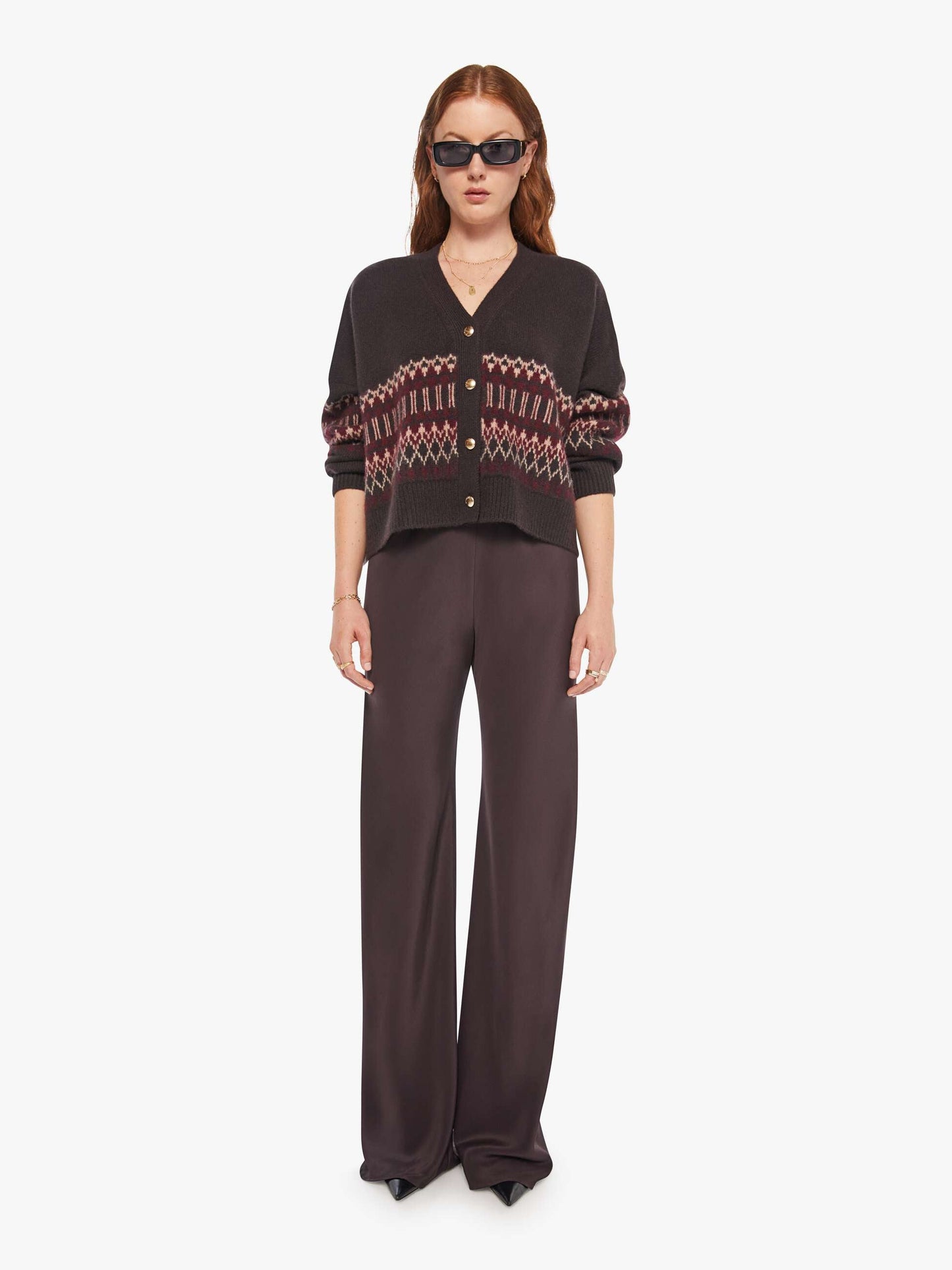 Mother Denim SABLYN Elliot B Cardigan OAK TREE MULTI