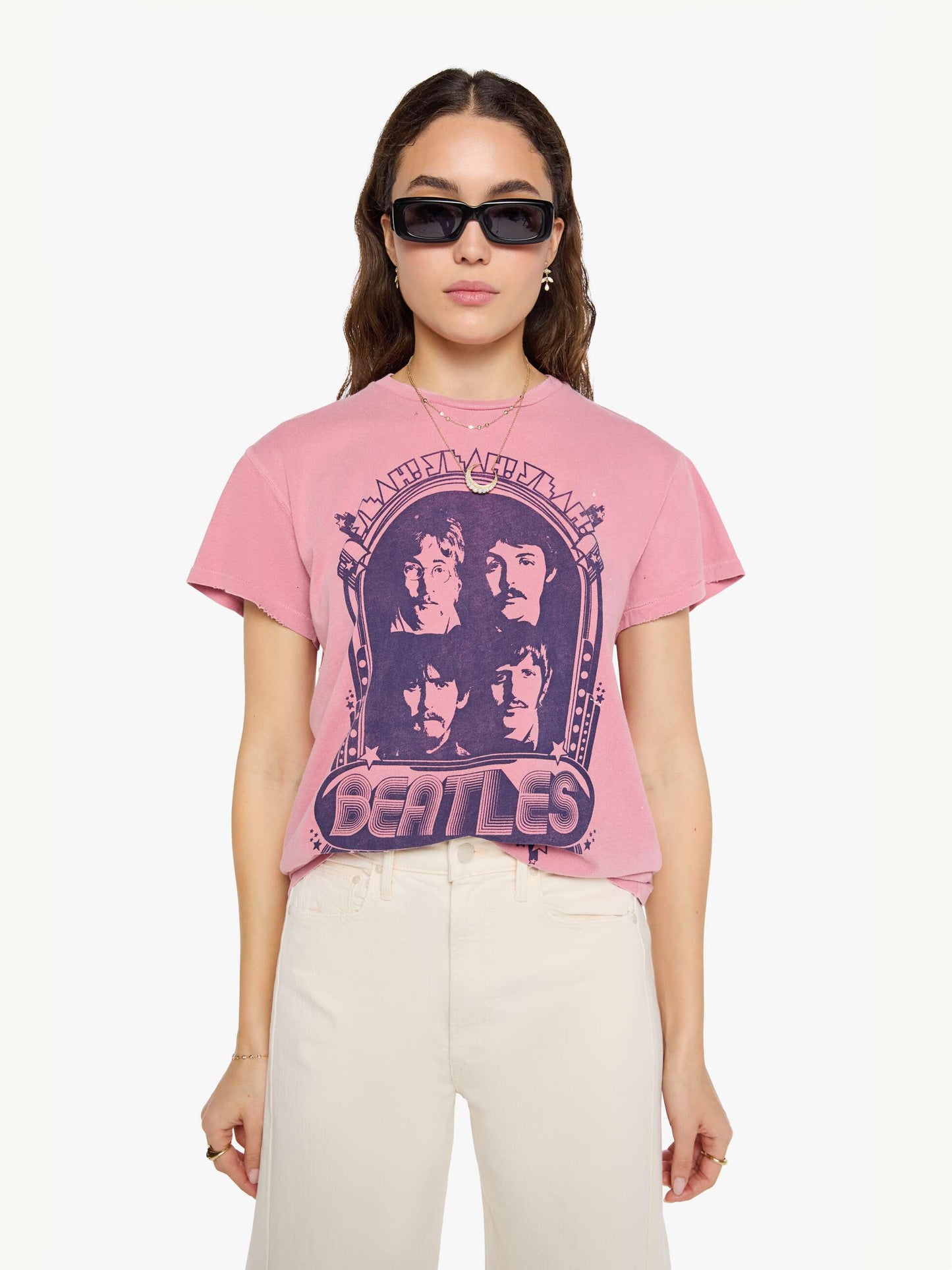 Mother Denim MadeWorn The Beatles Tee PETAL