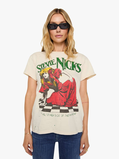 Mother Denim MadeWorn Stevie Nicks Tee Beige (Light)