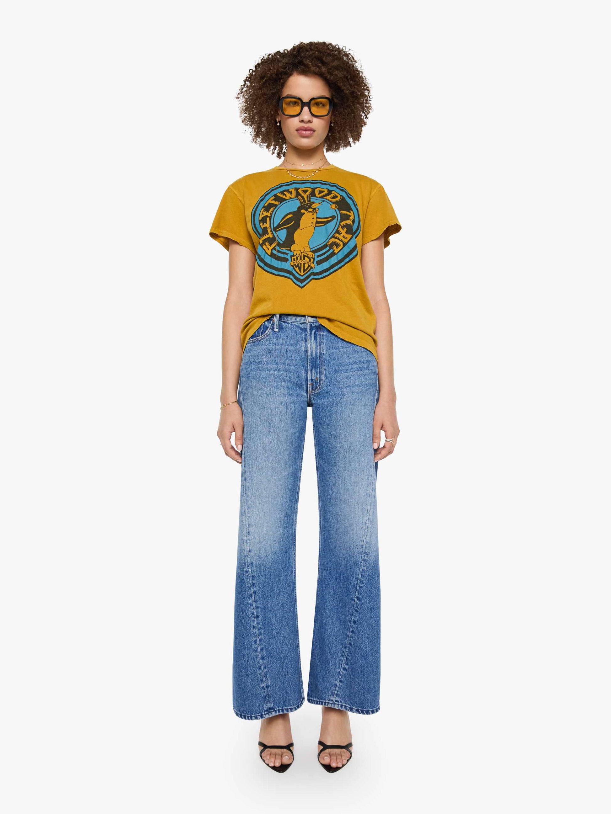 Mother Denim MadeWorn Fleetwood Mac Tee MUSTARD
