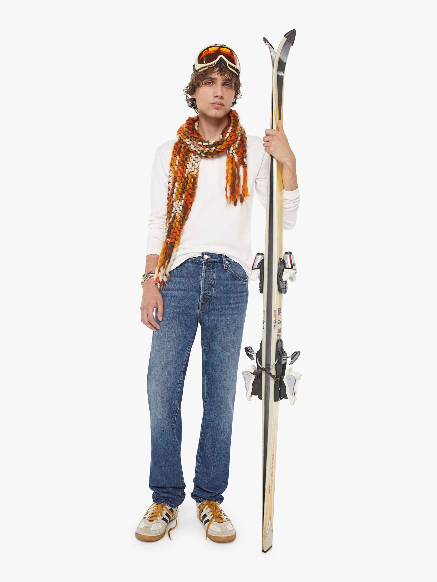 Mother Denim THE MEGA NEAT FIRST ROUND ON ME Blue (Medium)