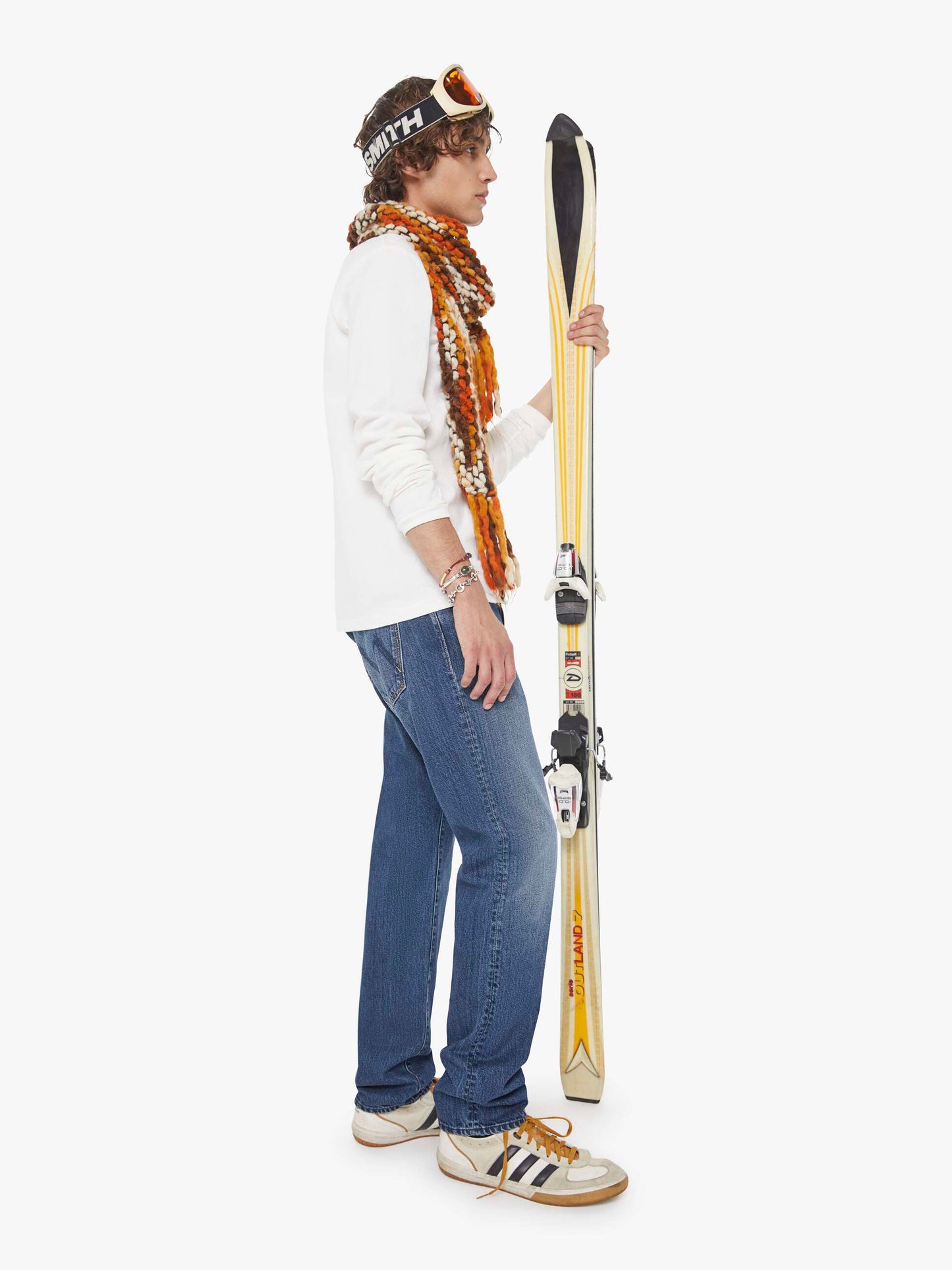 Mother Denim THE MEGA NEAT FIRST ROUND ON ME Blue (Medium)
