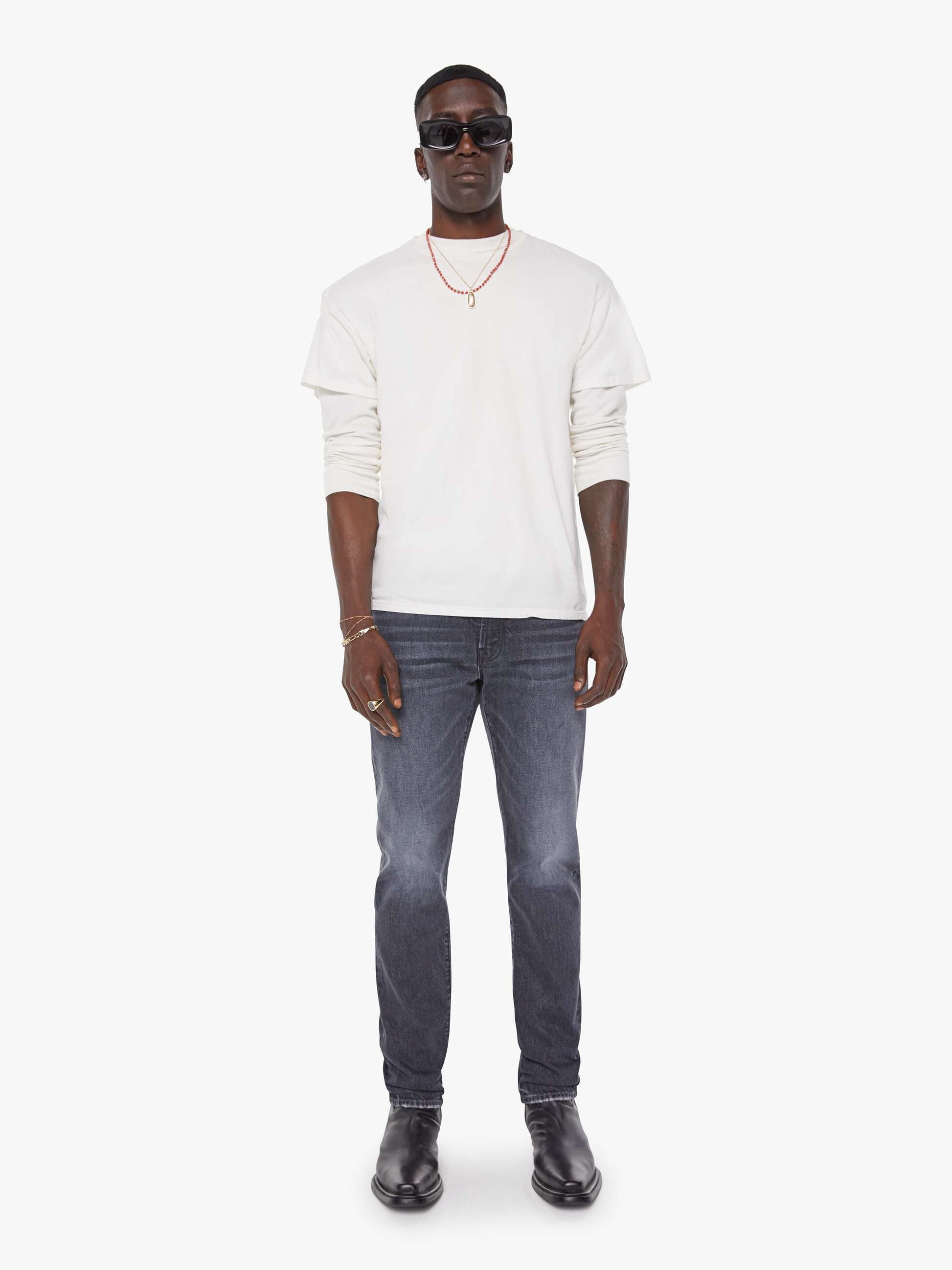 Mother Denim The Mega Neat Black