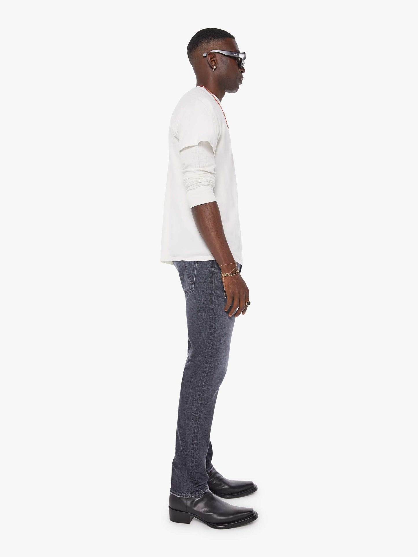 Mother Denim The Mega Neat Black