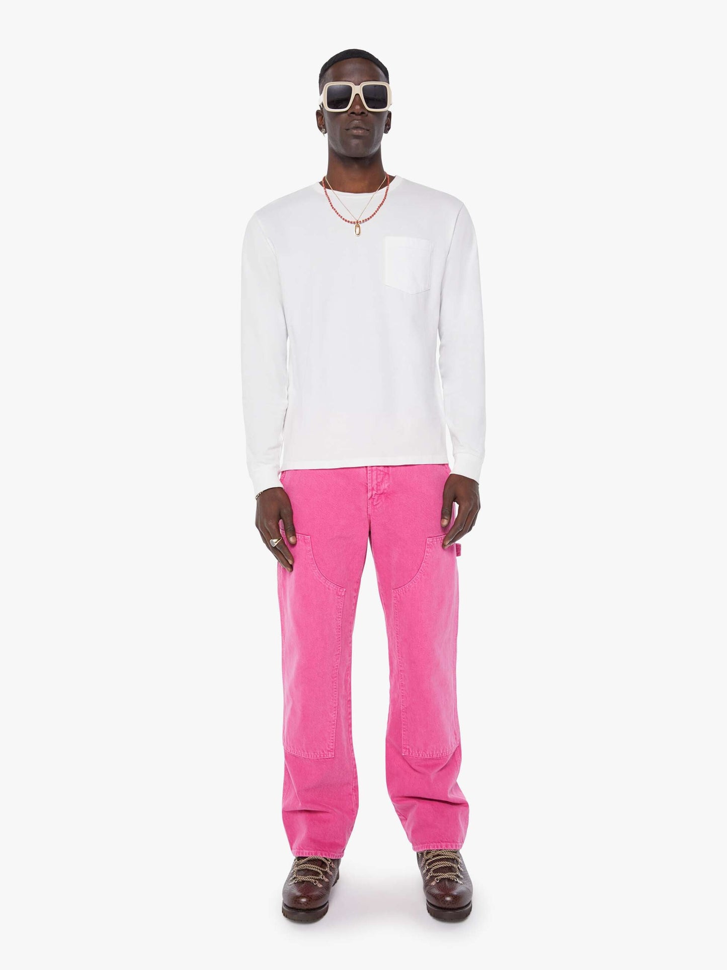 Mother Denim The Big Shot Carpenter Pink (Dark)