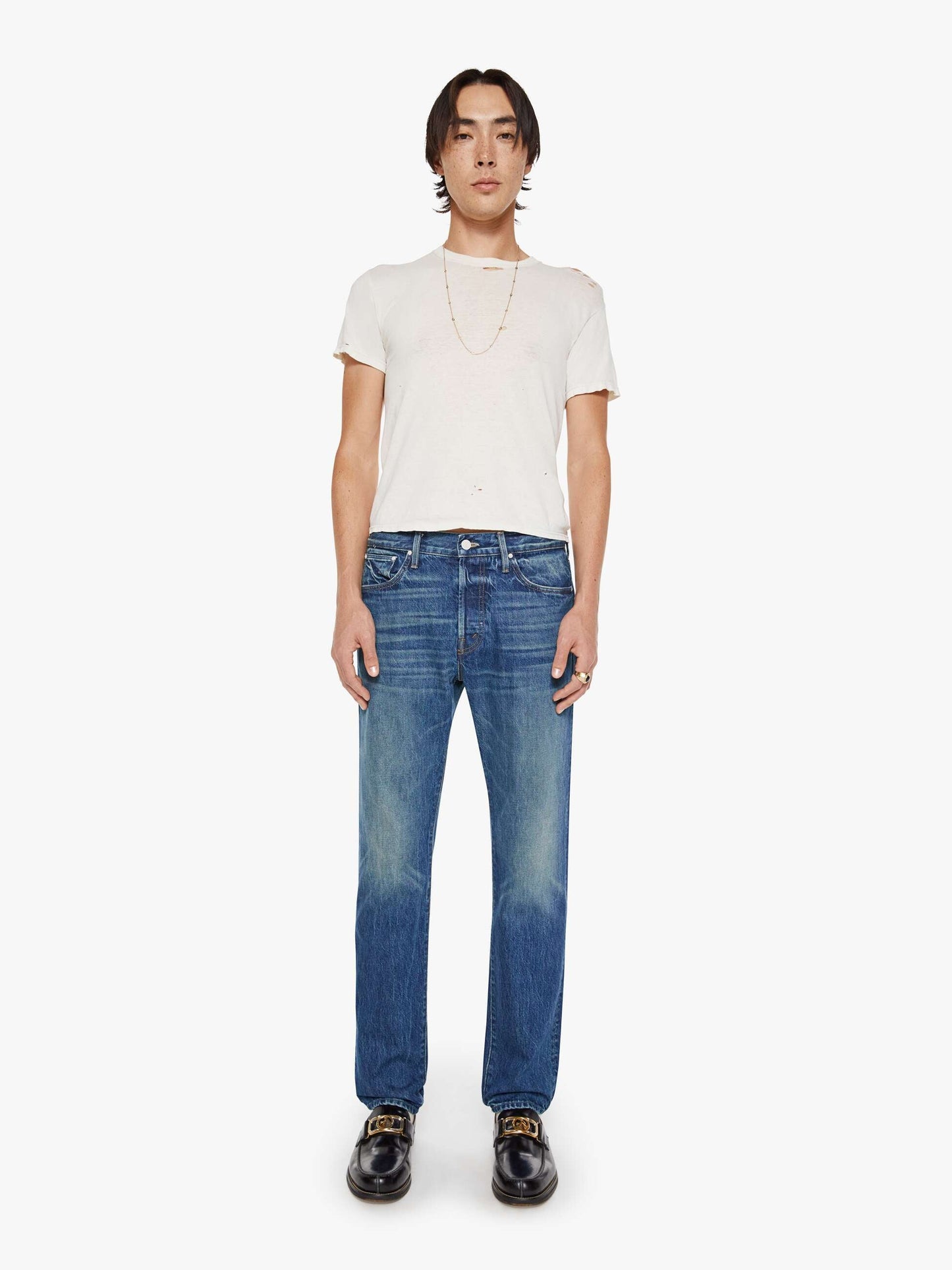Mother Denim The Mega Neat Blue (Medium)
