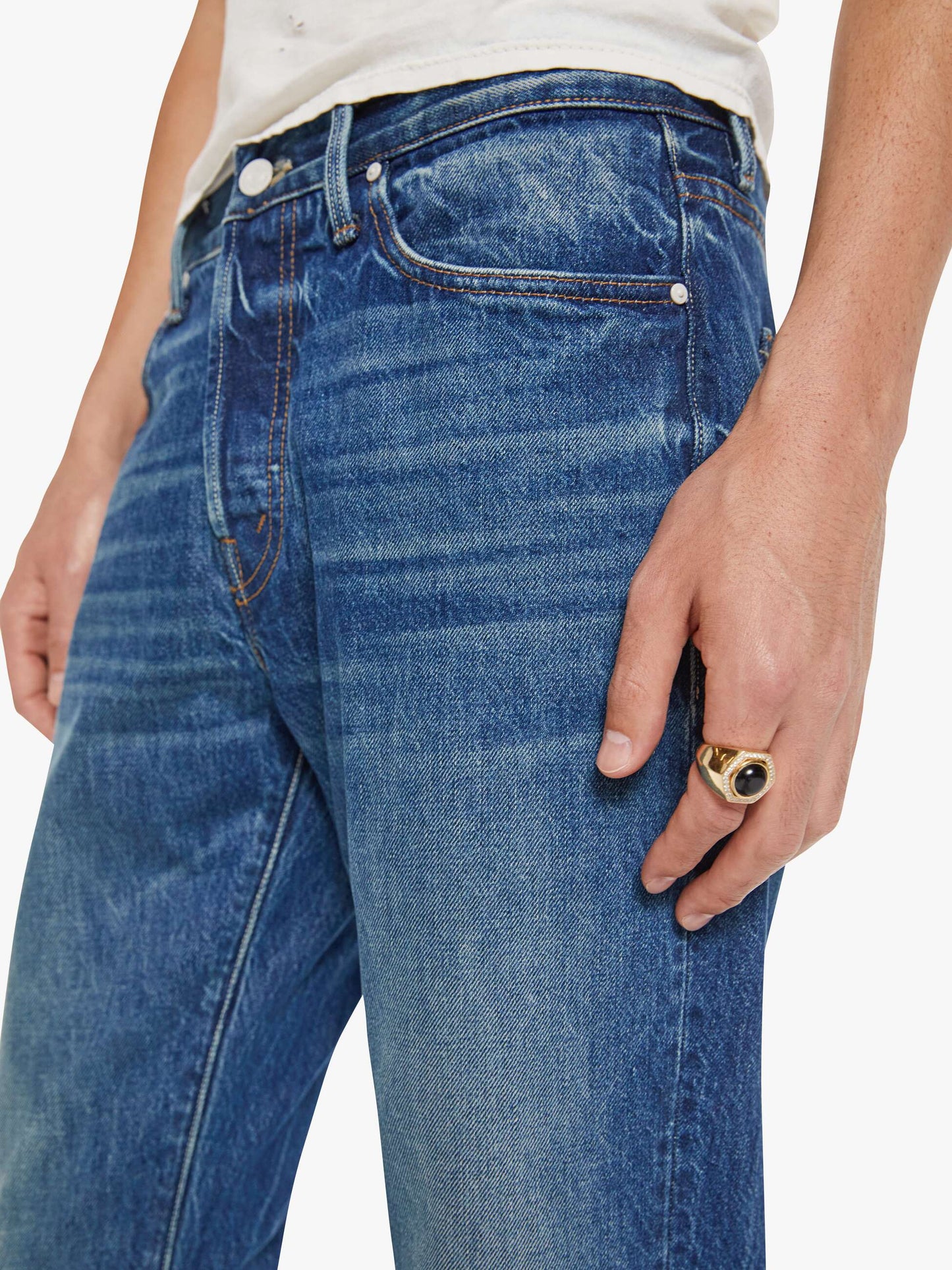 Mother Denim The Mega Neat Blue (Medium)