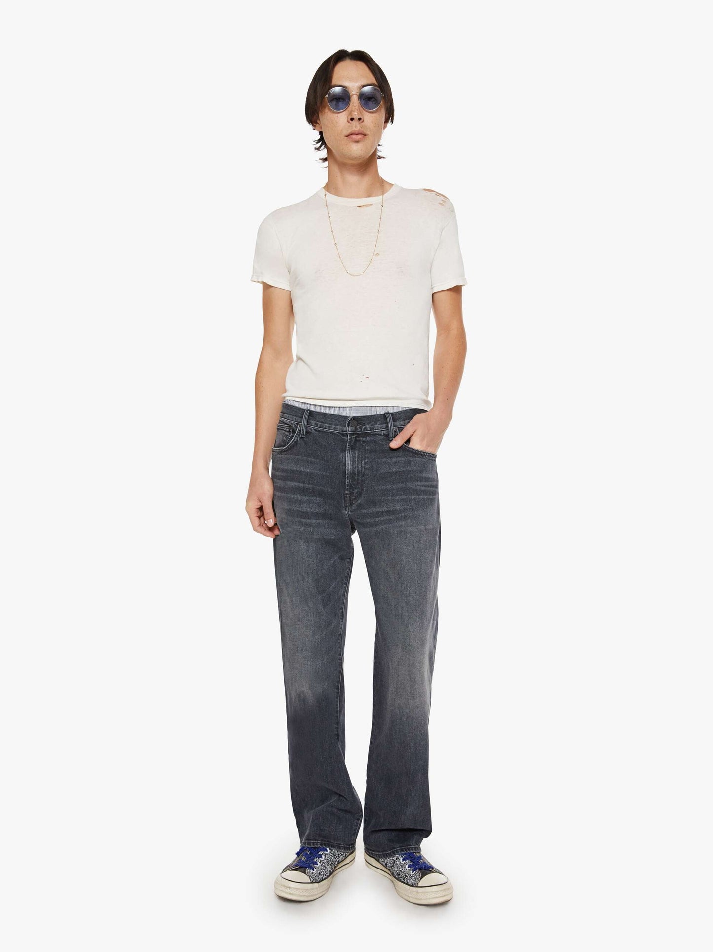 Mother Denim The Big Shot Black