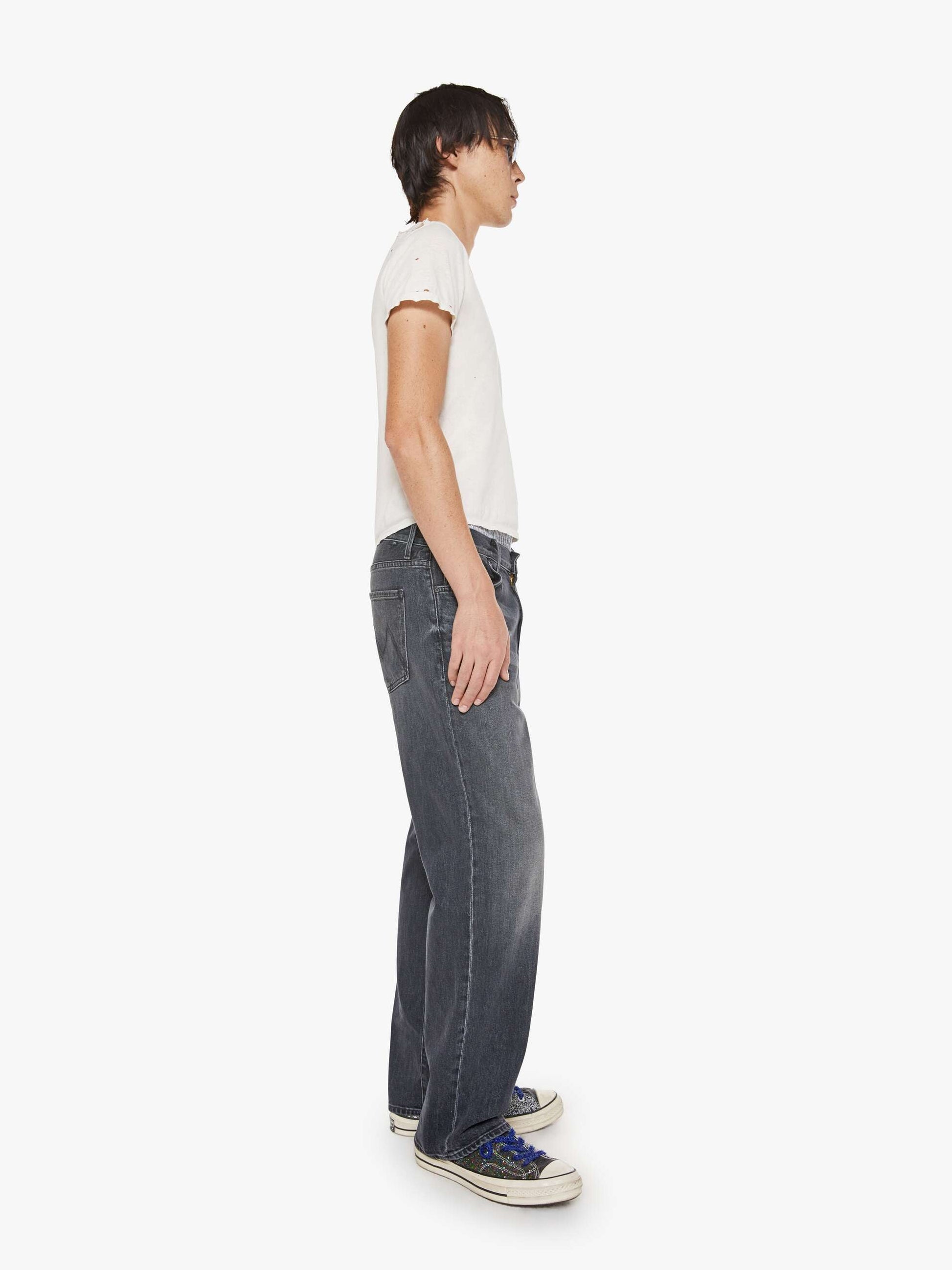 Mother Denim The Big Shot Black