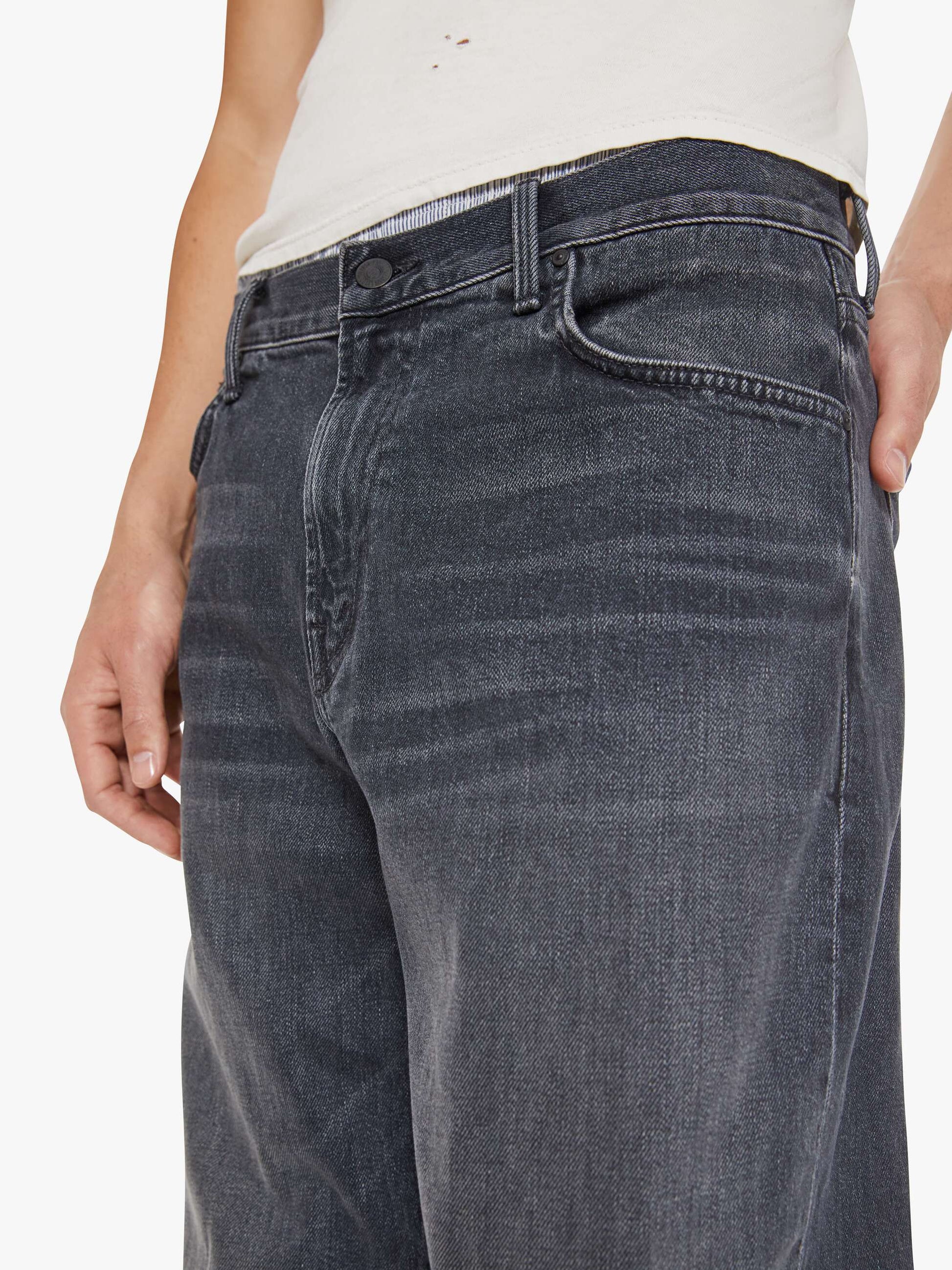 Mother Denim The Big Shot Black