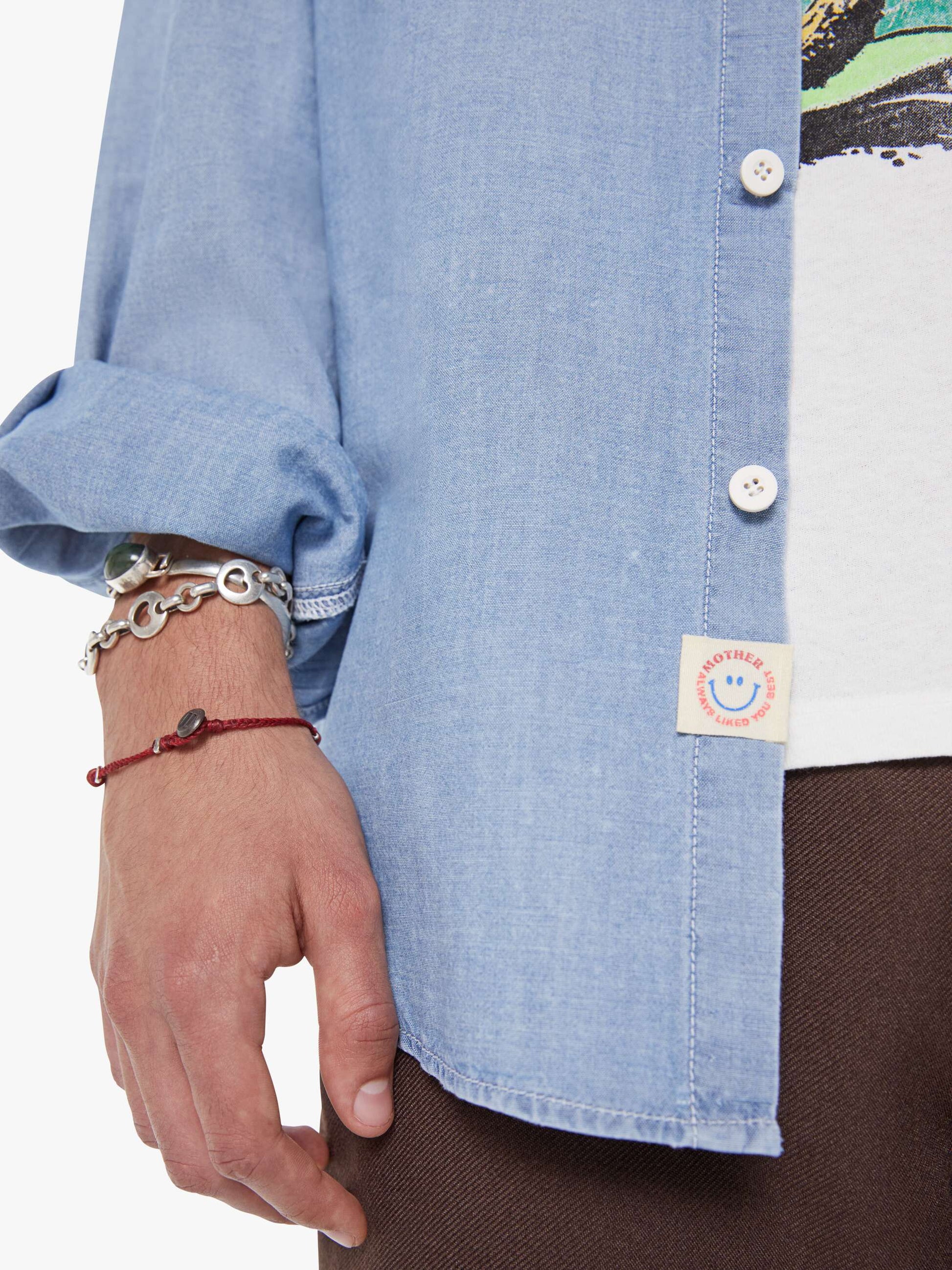 Mother Denim The Rounded Freeze Blue (Medium)