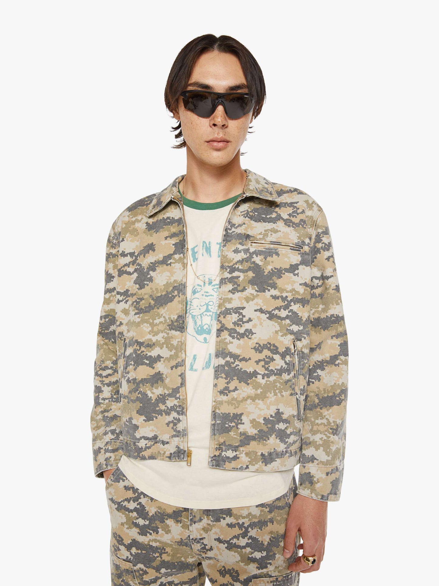 Mother Denim The No Reception -What The Duck What The Duck Camo