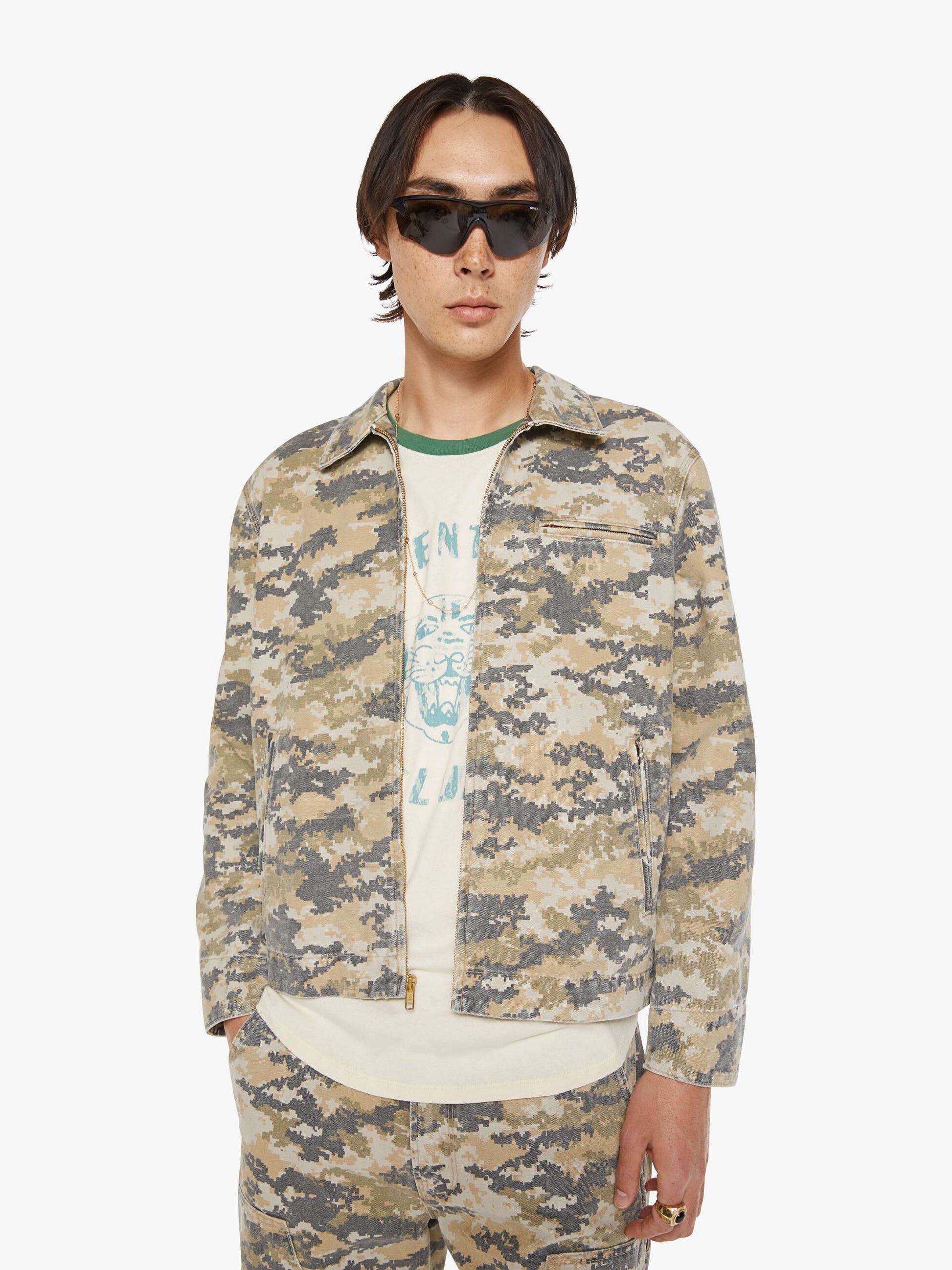 Mother Denim The No Reception -What The Duck What The Duck Camo