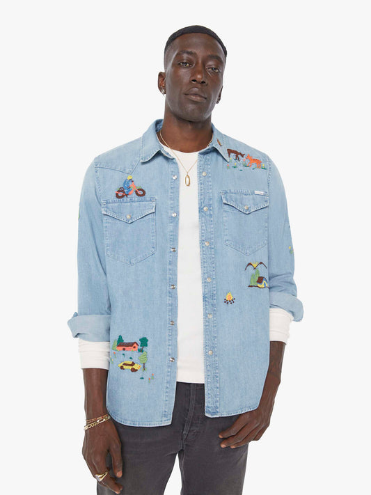 Mother Denim The City Slicker Blue (Light-Pastel)