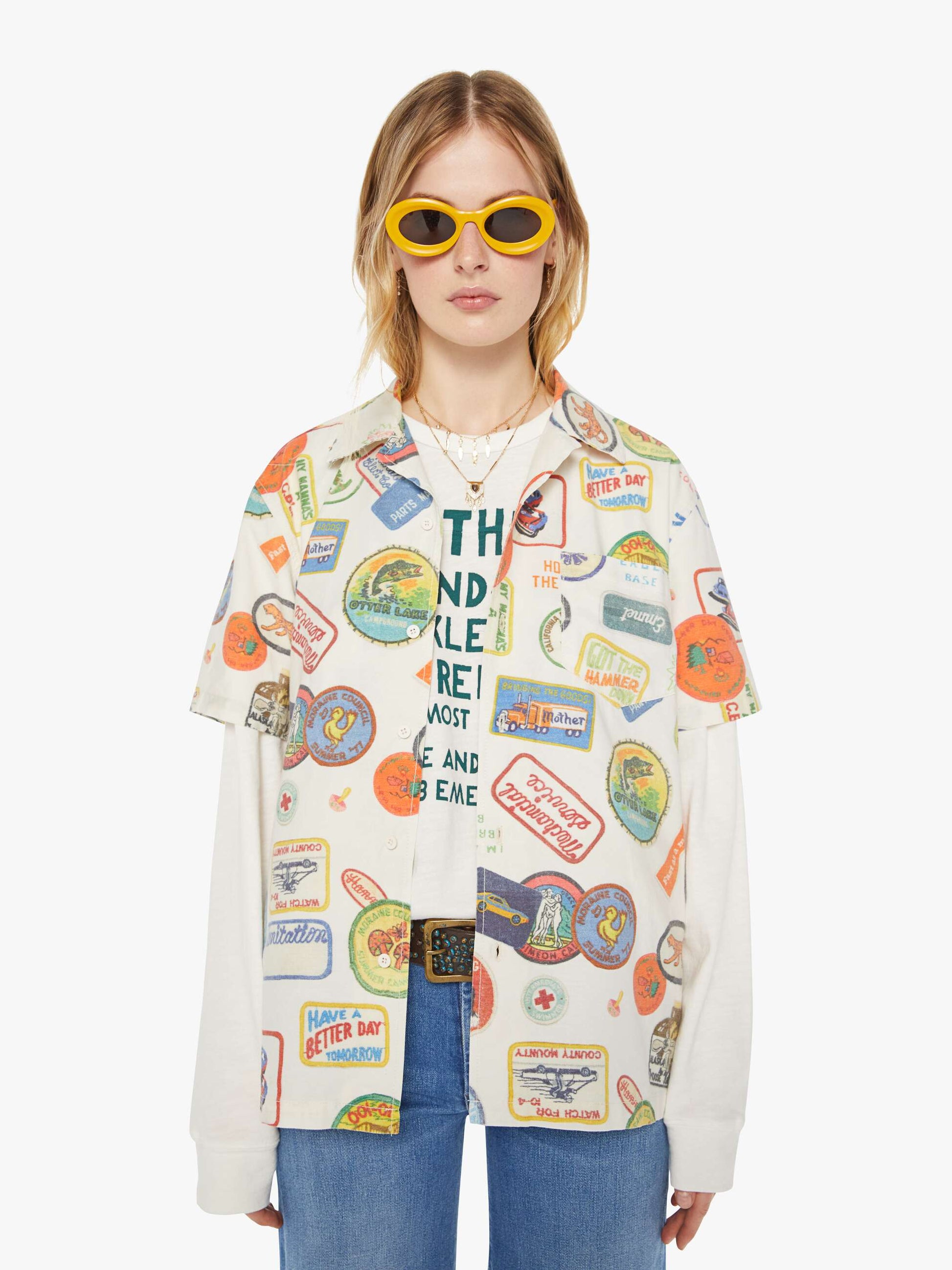 Mother Denim The Hooky Badge Of Honor
