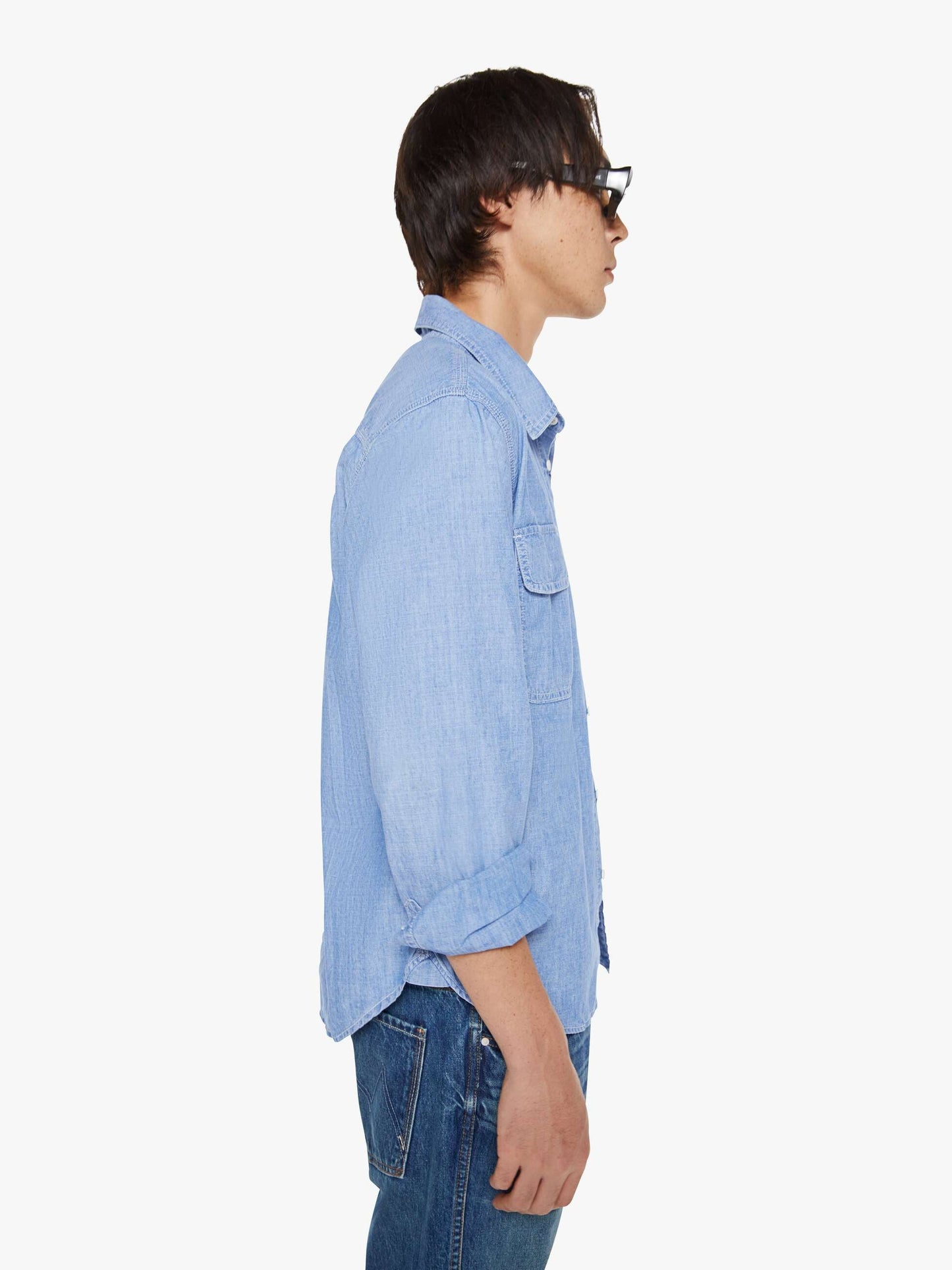 Mother Denim The Rounded Freeze Blue (Medium)