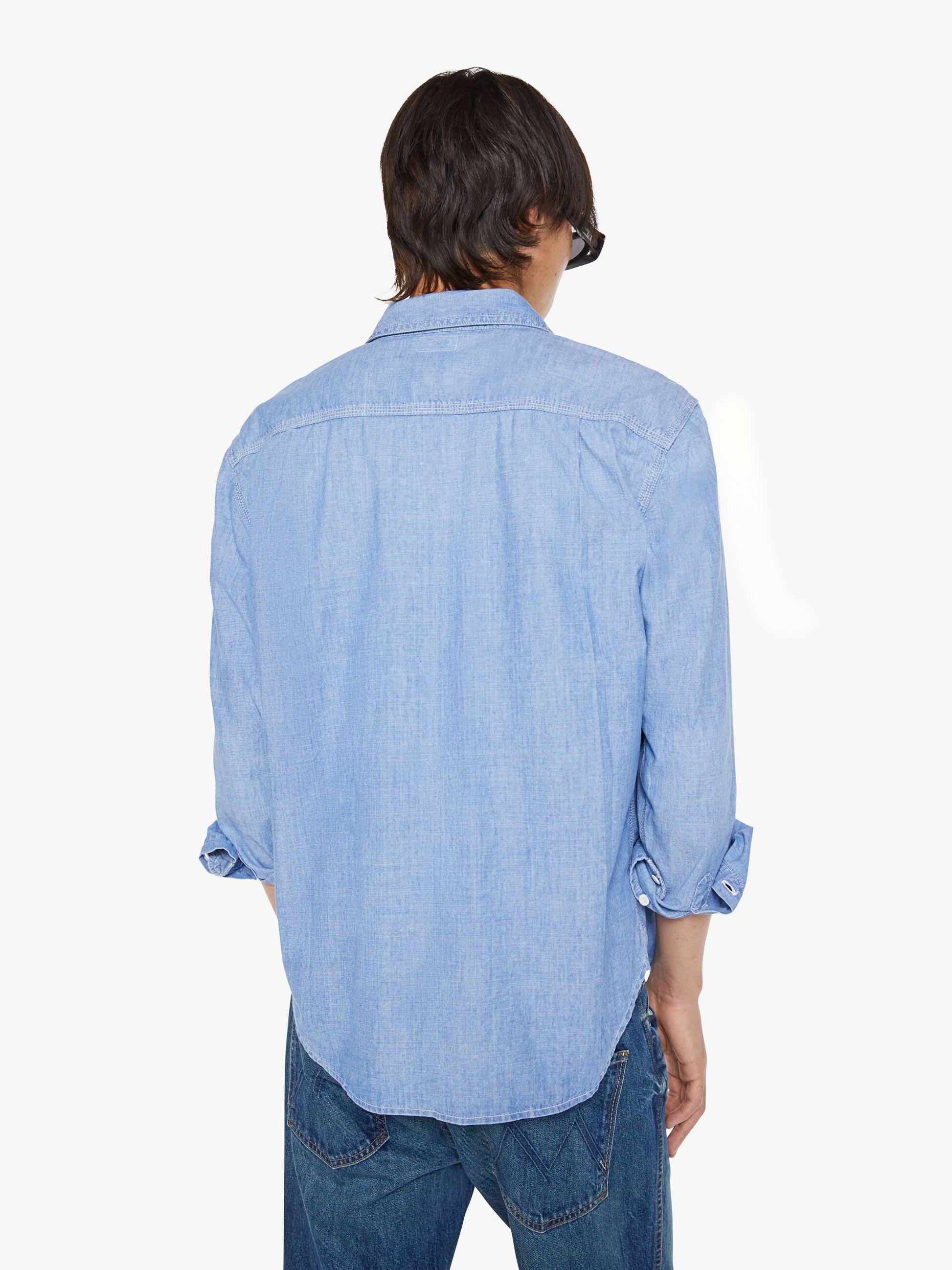 Mother Denim The Rounded Freeze Blue (Medium)
