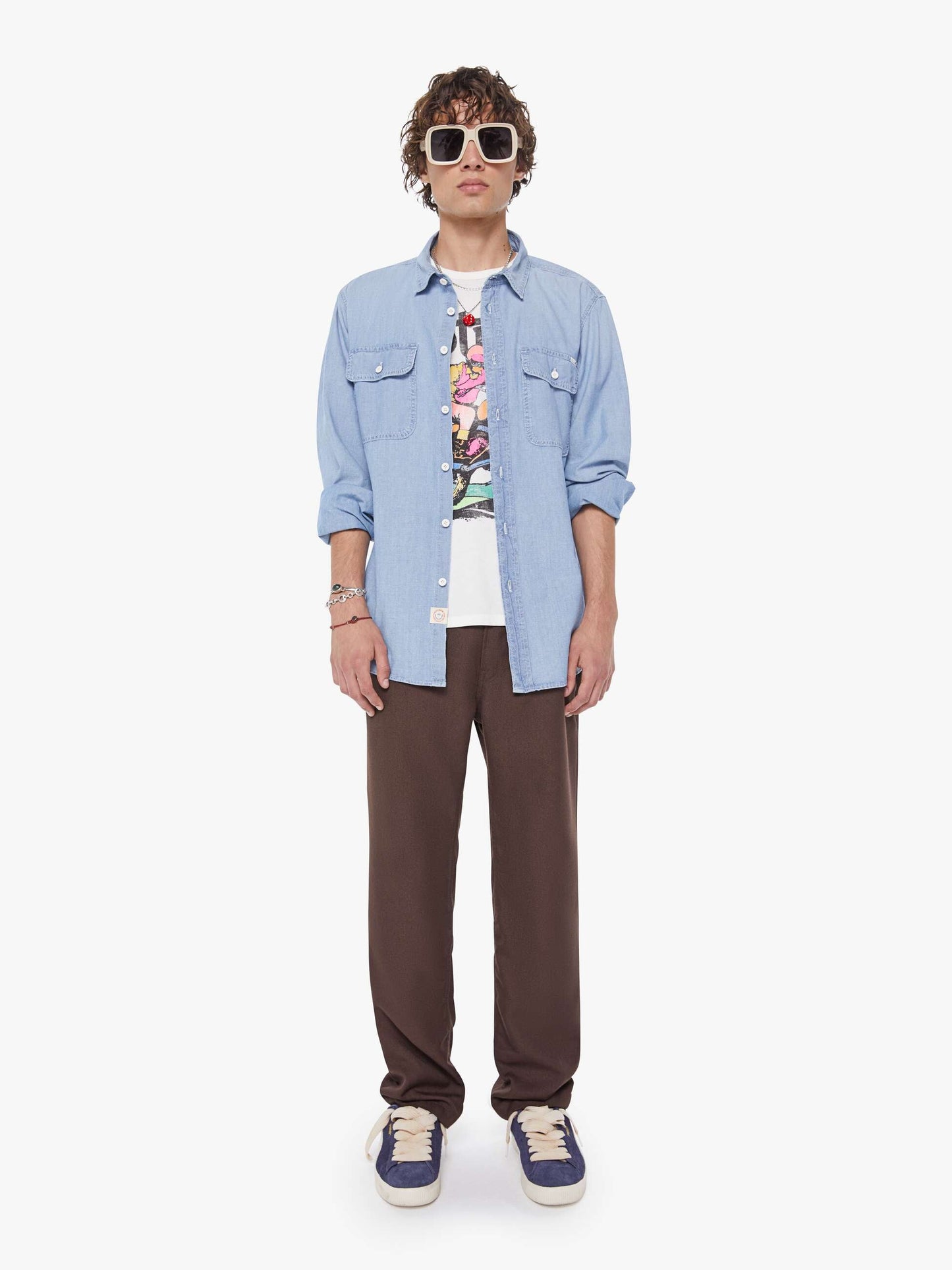 Mother Denim The Rounded Freeze Blue (Medium)