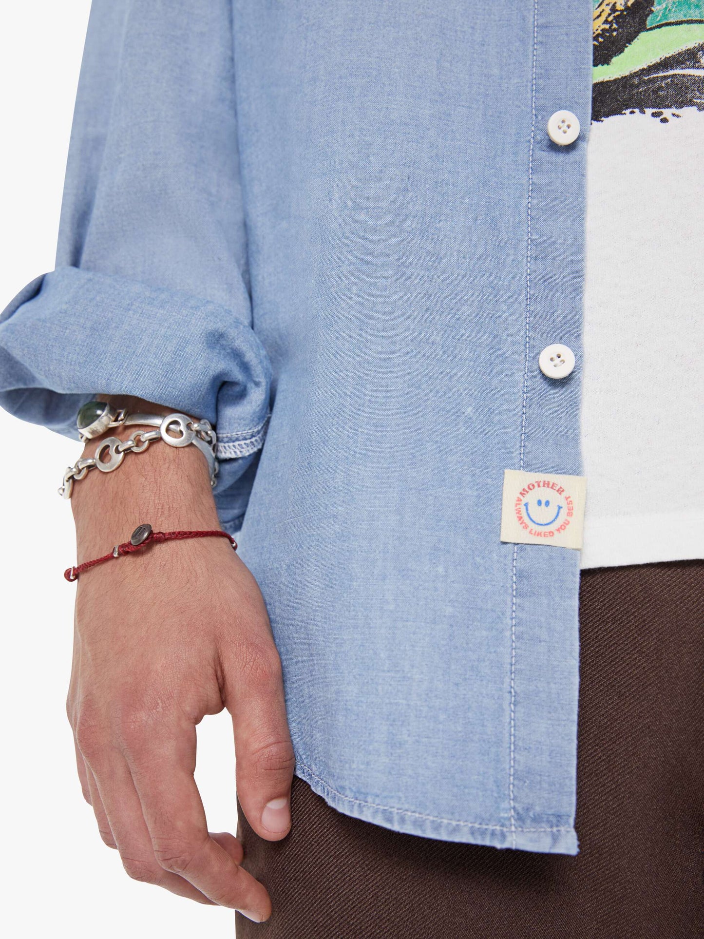 Mother Denim The Rounded Freeze Blue (Medium)