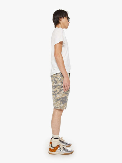 Mother Denim The Bees Knees Short Fray What The Duck Camo