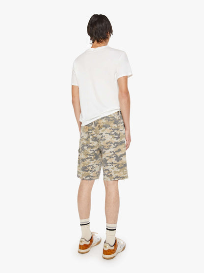 Mother Denim The Bees Knees Short Fray What The Duck Camo